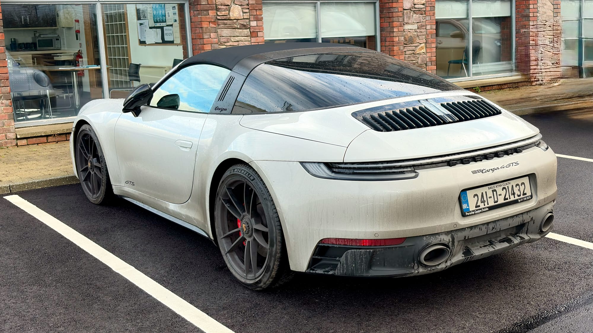 Winter road grime on our 911 Targa