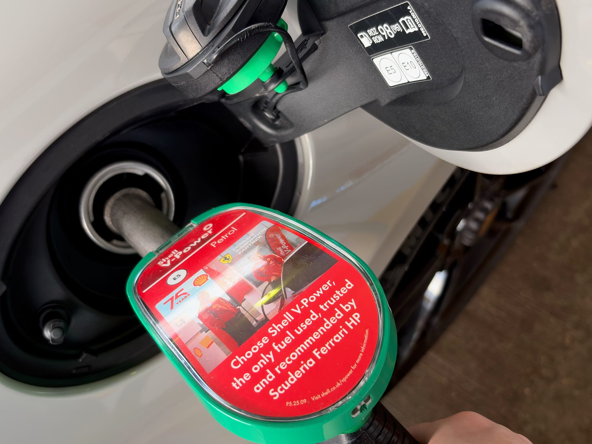 Taking some 99 Octane fuel on-board