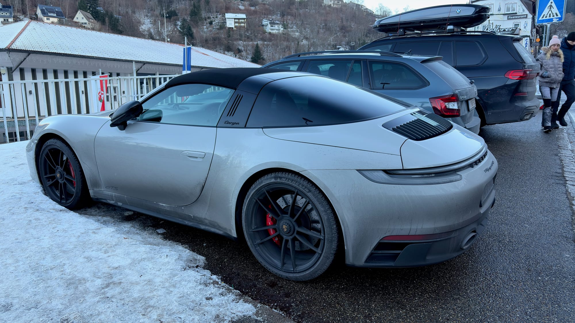 Returning to our car after lunch