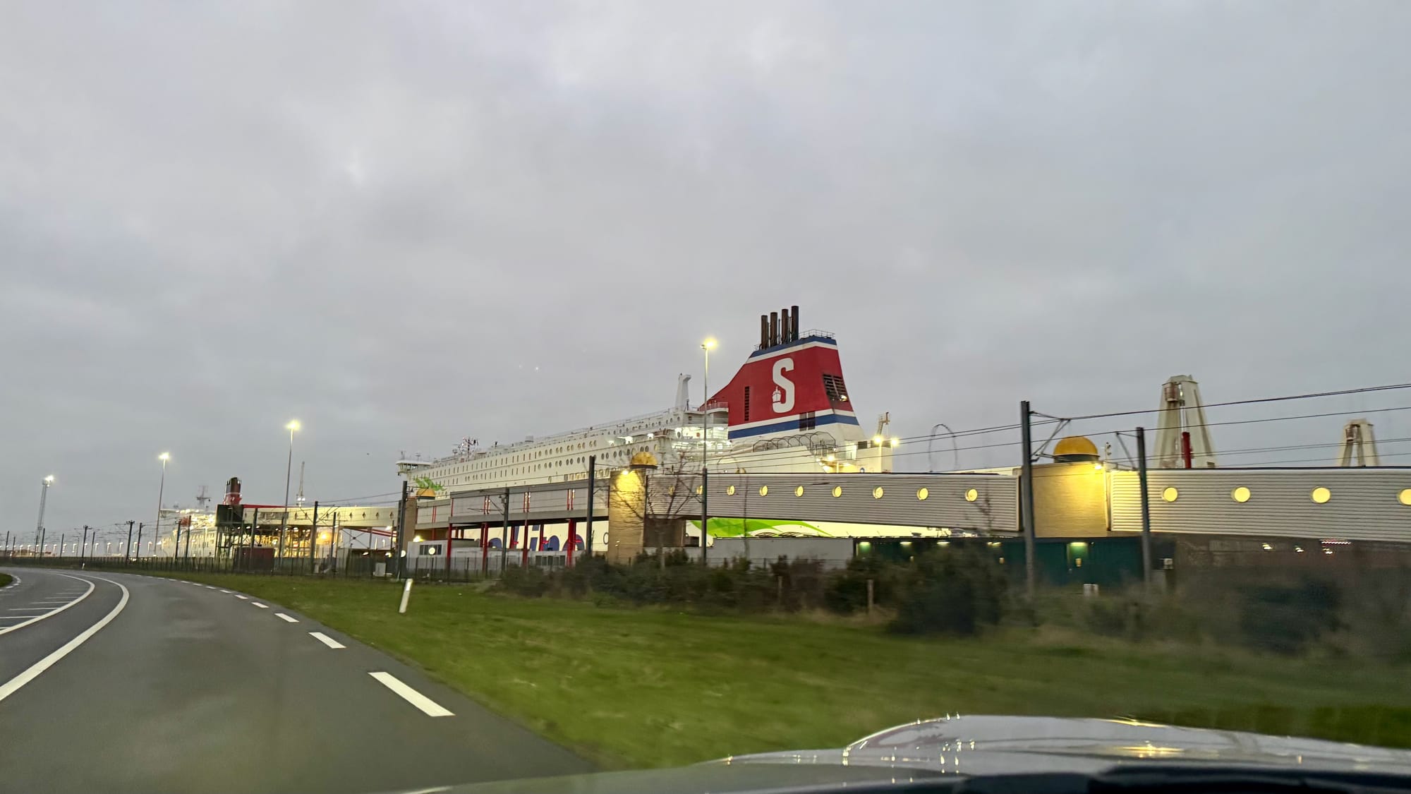 Leaving our ferry behind us
