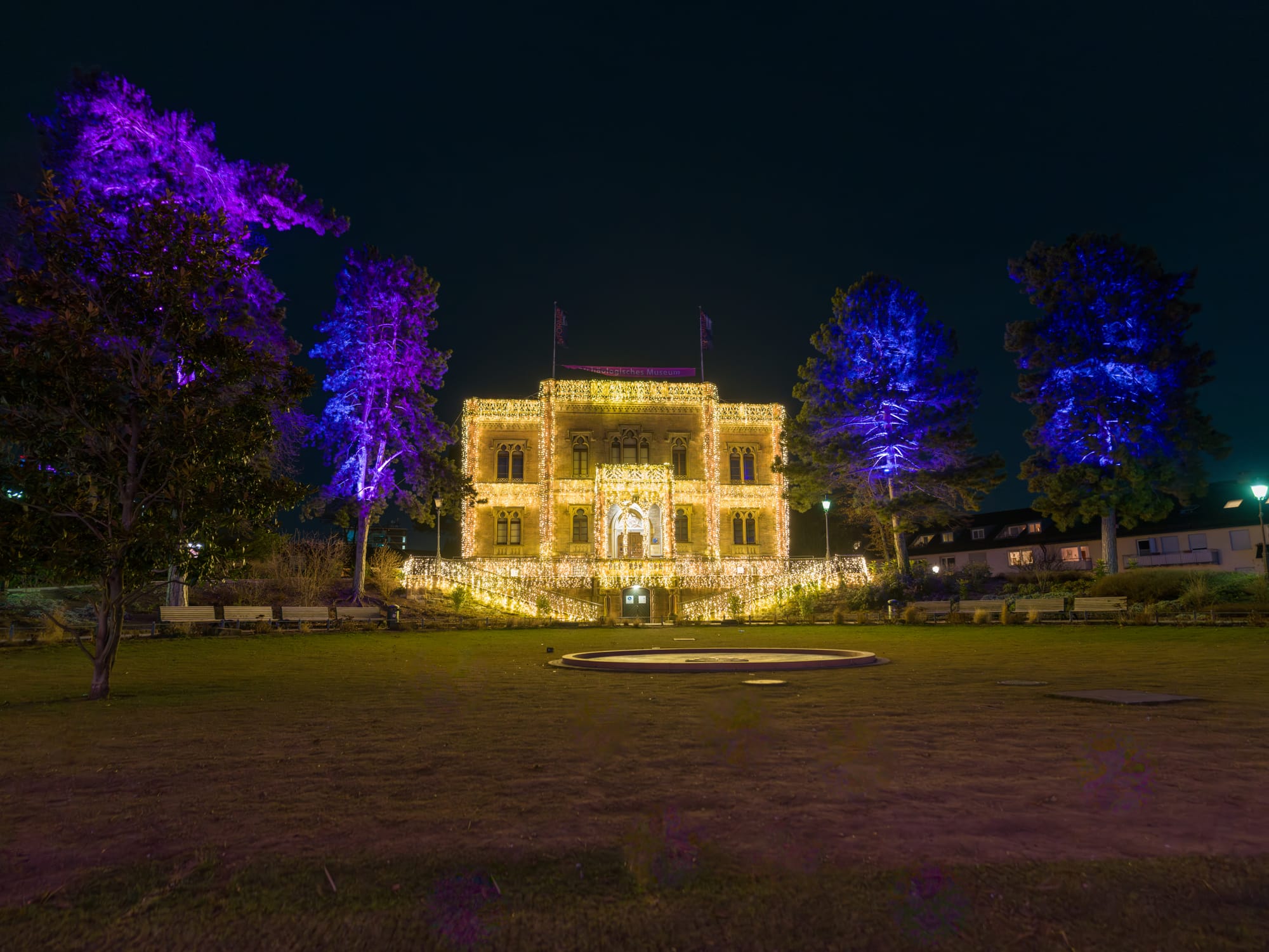 Freiburg, Germany at night