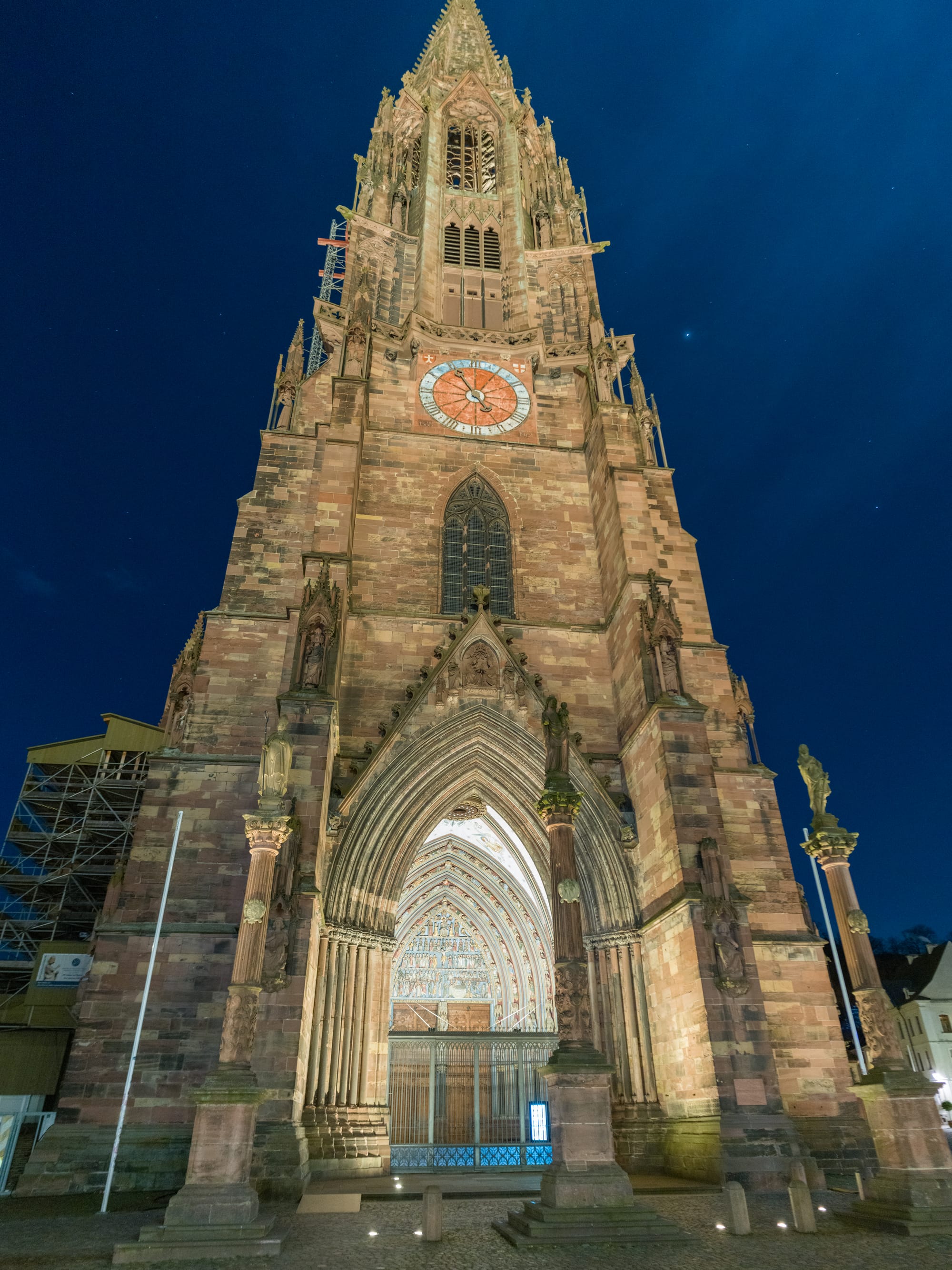 Freiburg, Germany at night
