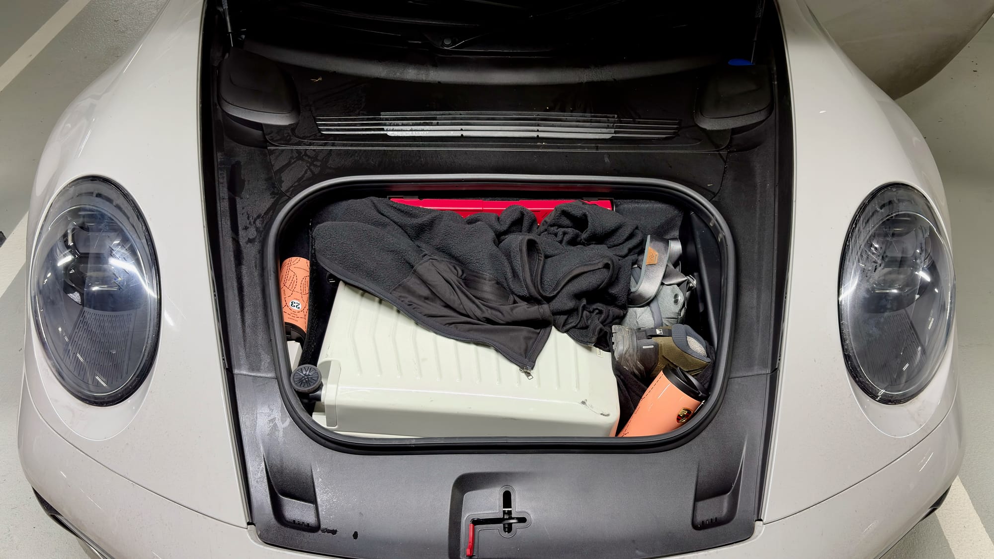 Loading up our 911 Targa