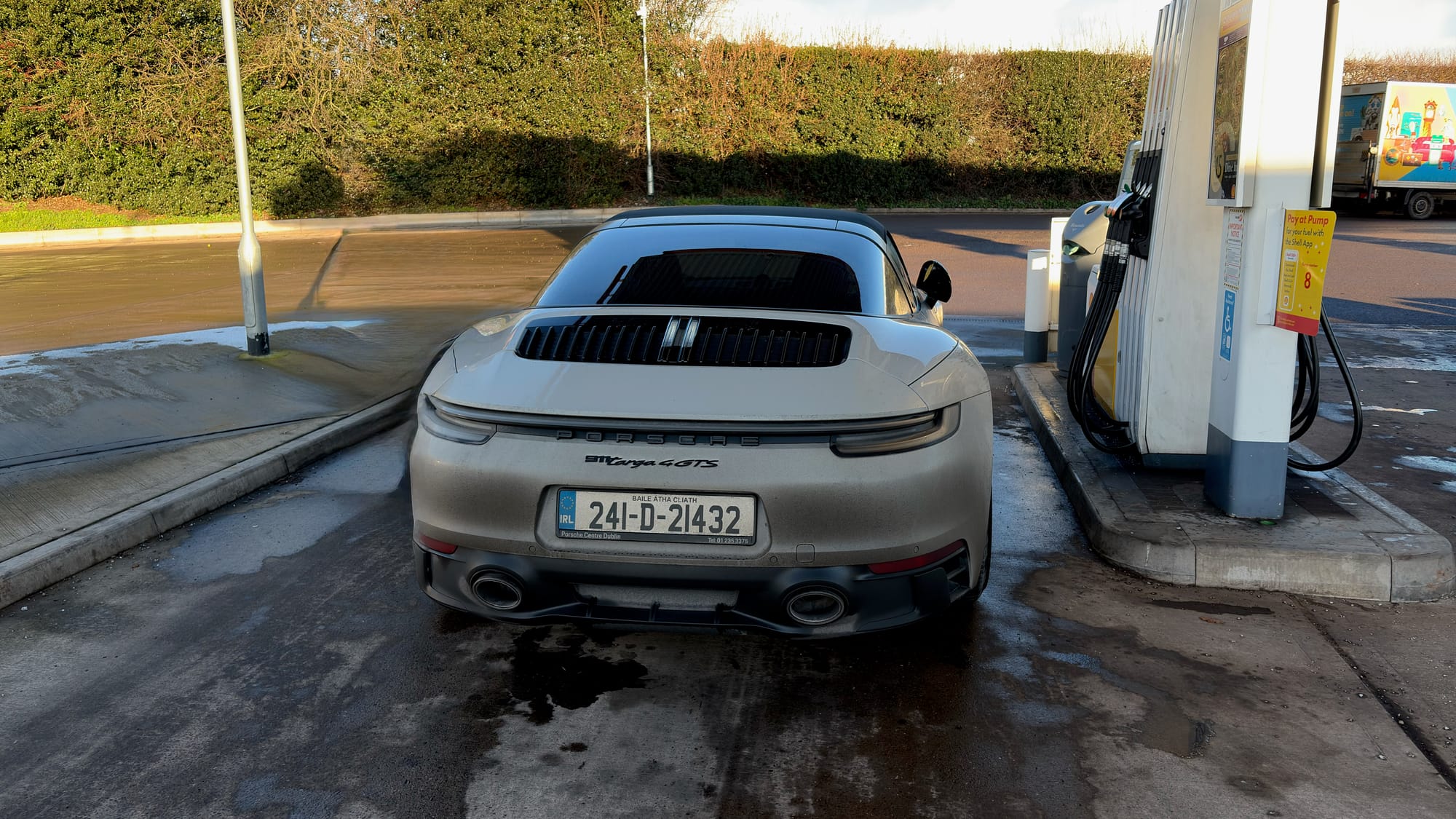 Final refuelling with Shell V-Power at Market Drayton