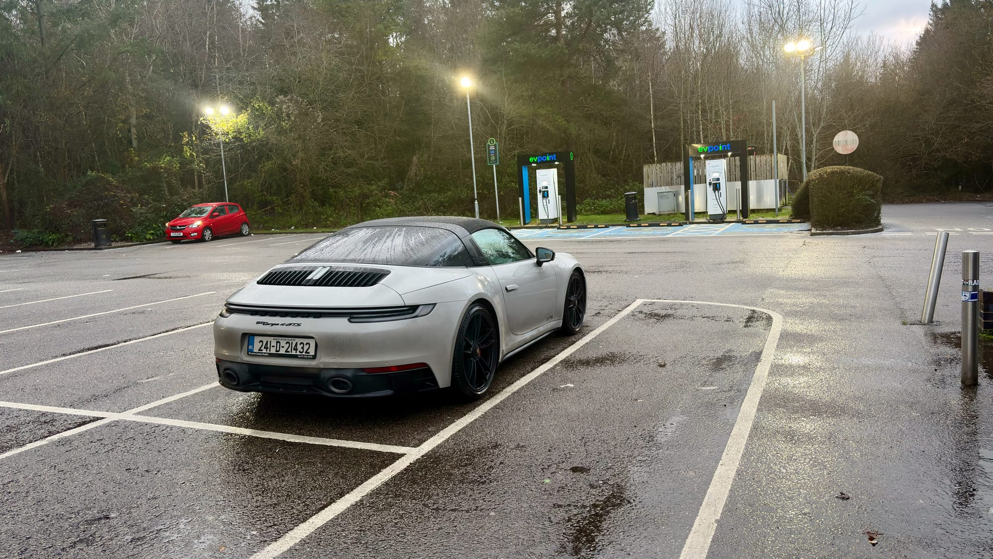 Parked new 50 kW chargers