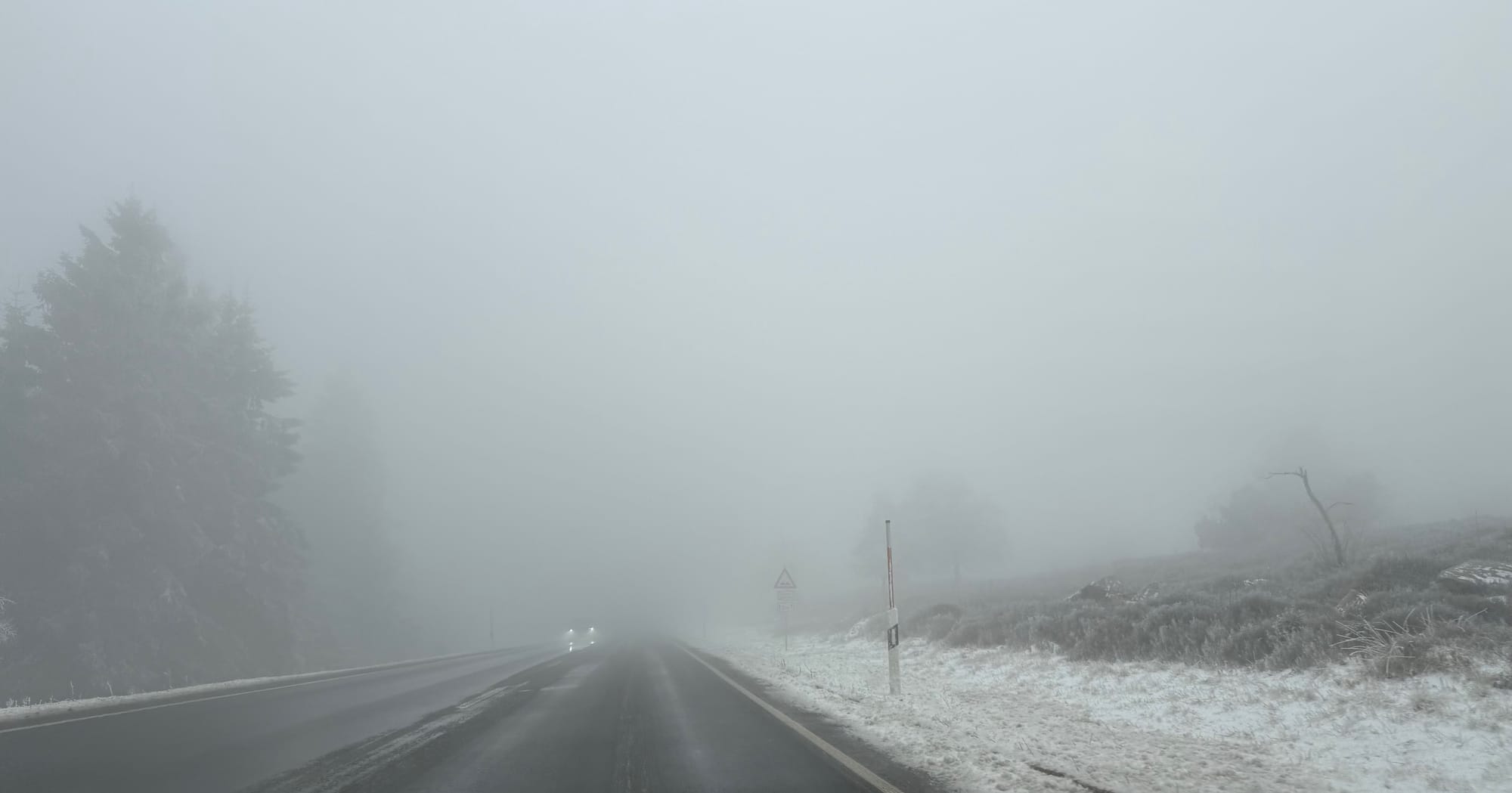 Driving the B500 in fog