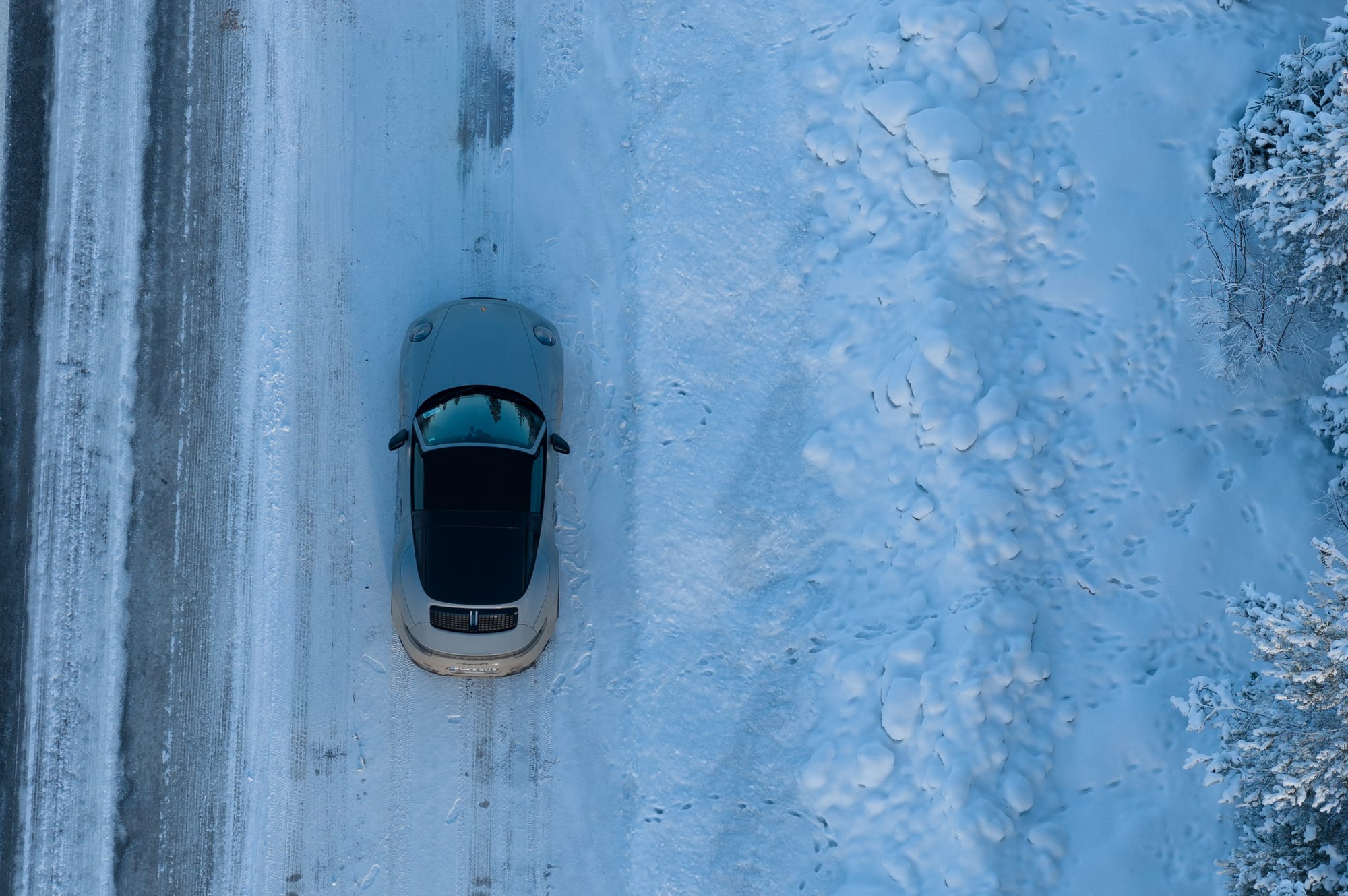 Stopped at the side of the road