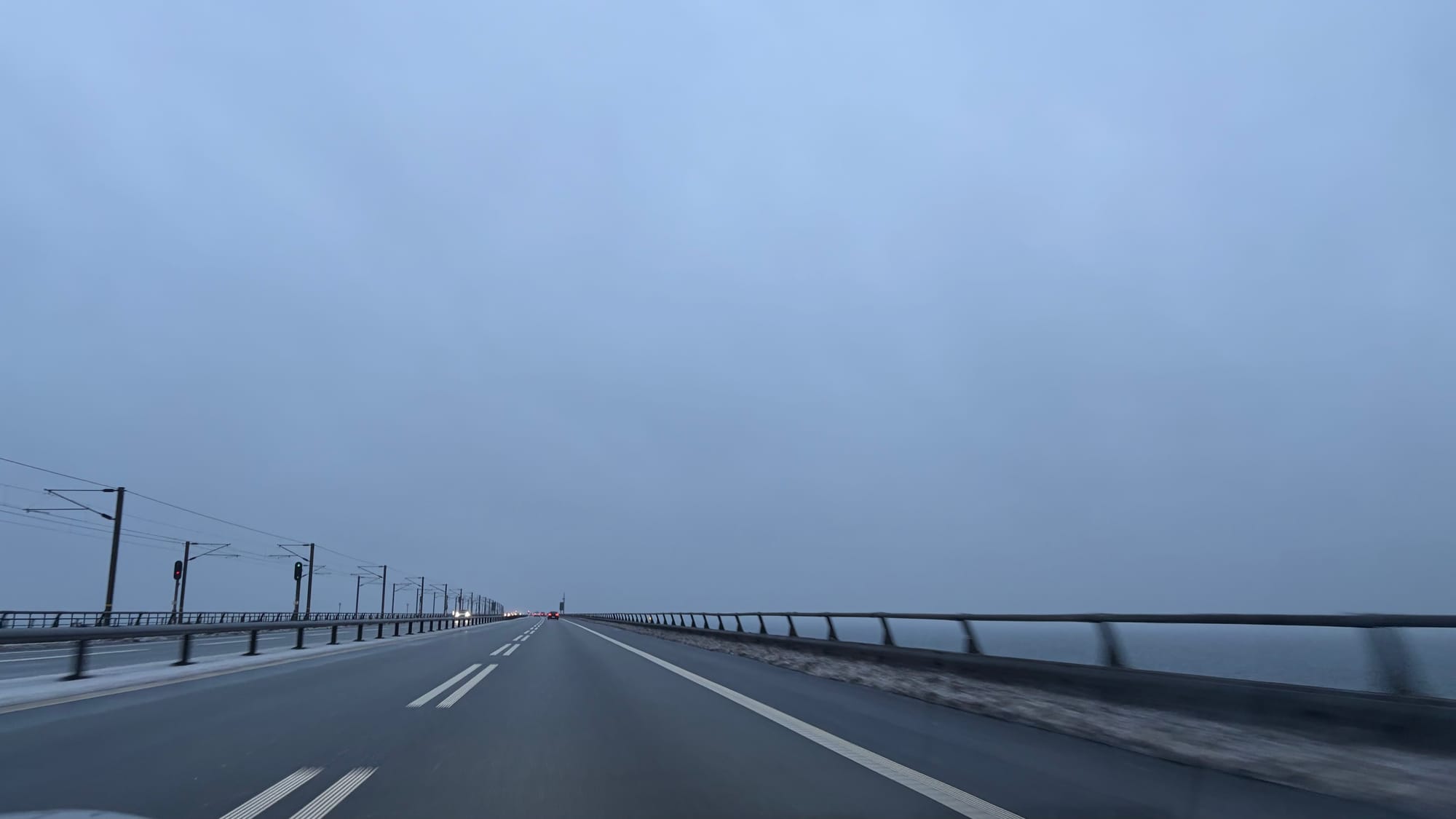 Crossing the Great Belt Bridge