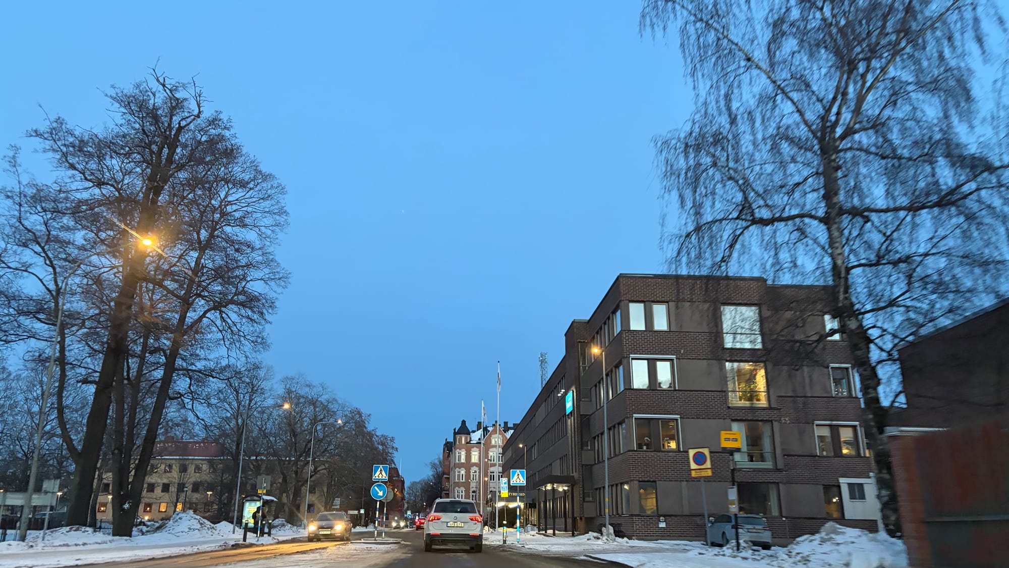 Arriving into Karlstad, Sweden