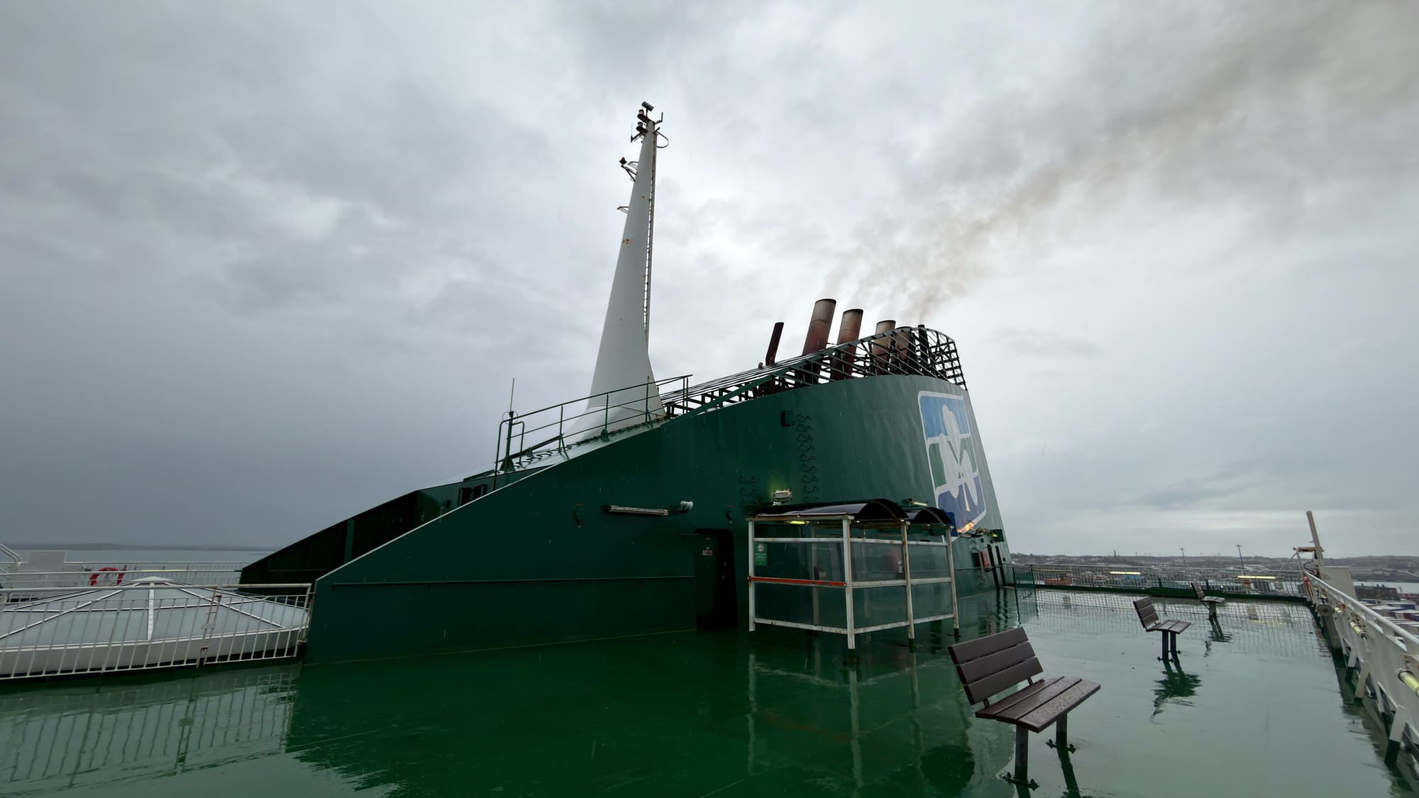 On-board the Irish Ferries Ulysses ferry