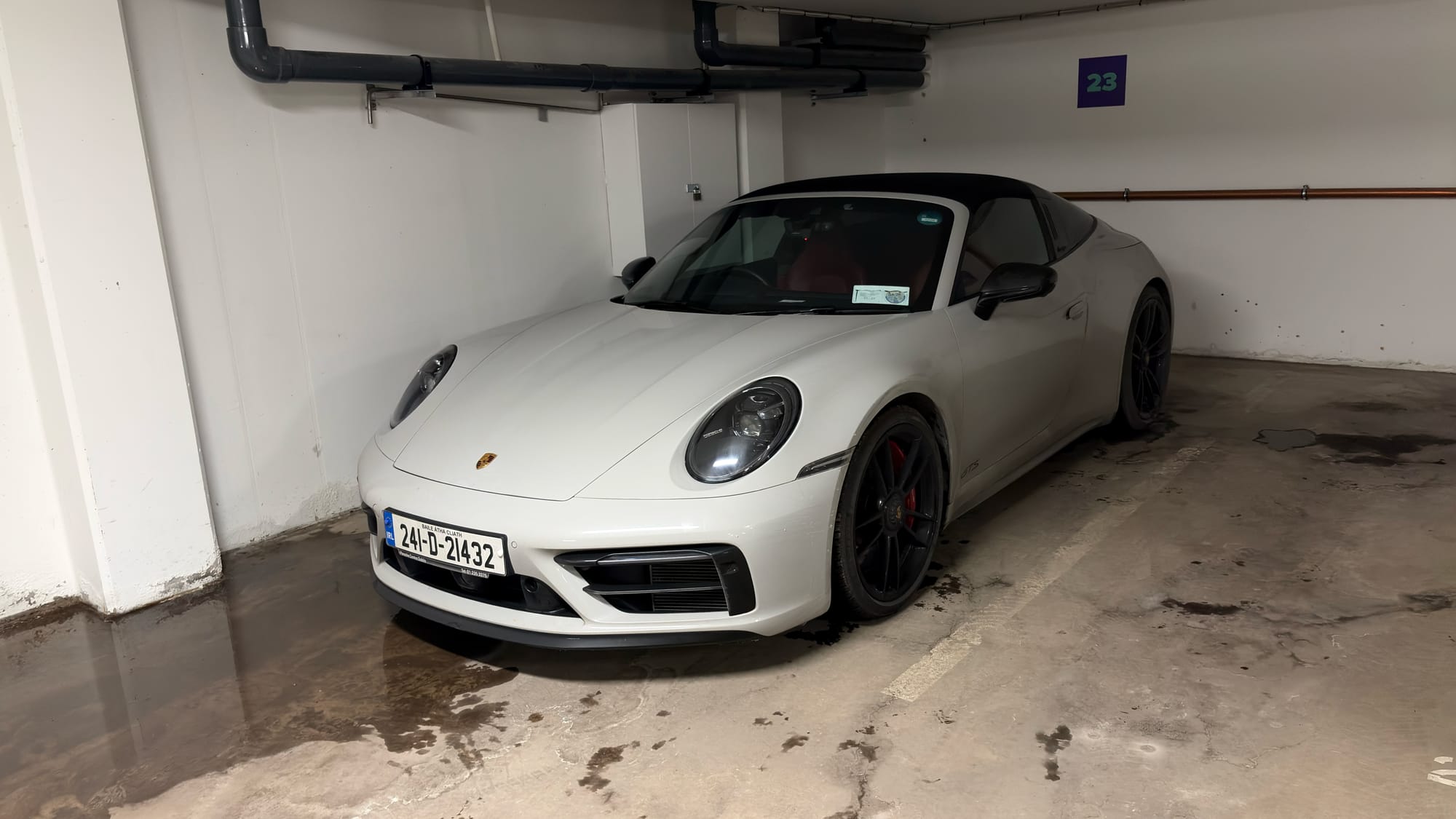 Parked up for the night under our hotel