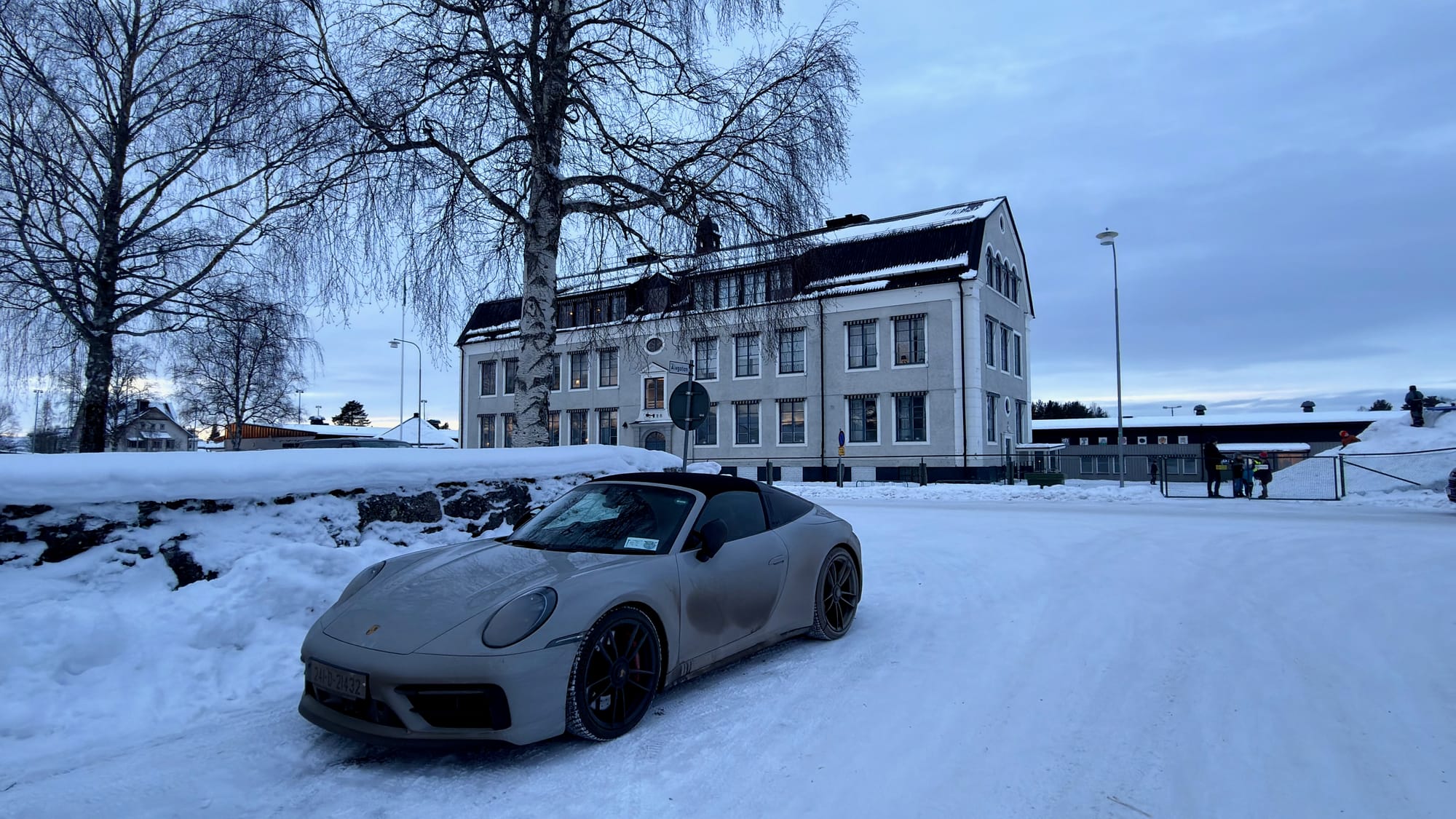 Parked near a school