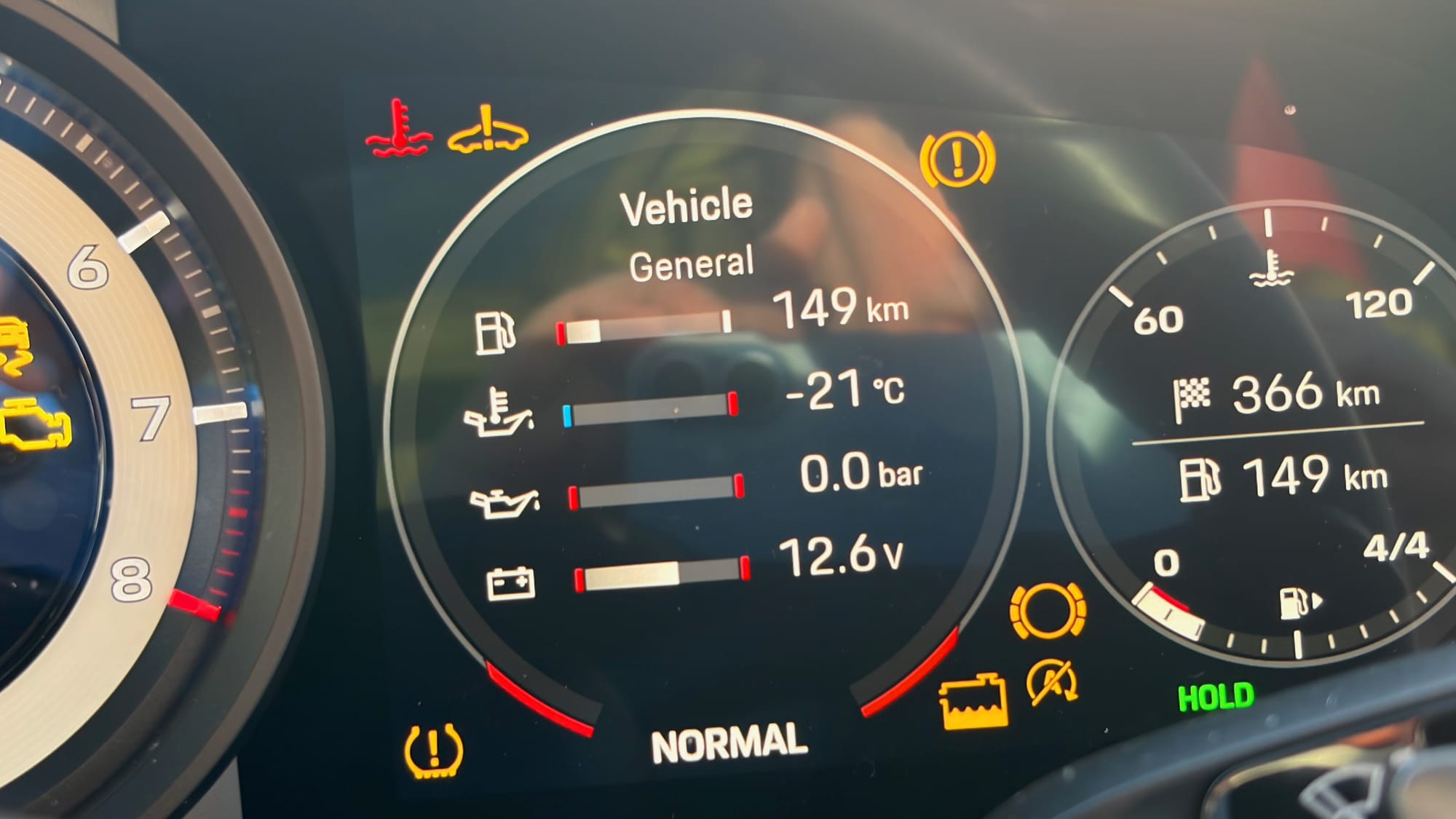 Cold oil temperatures