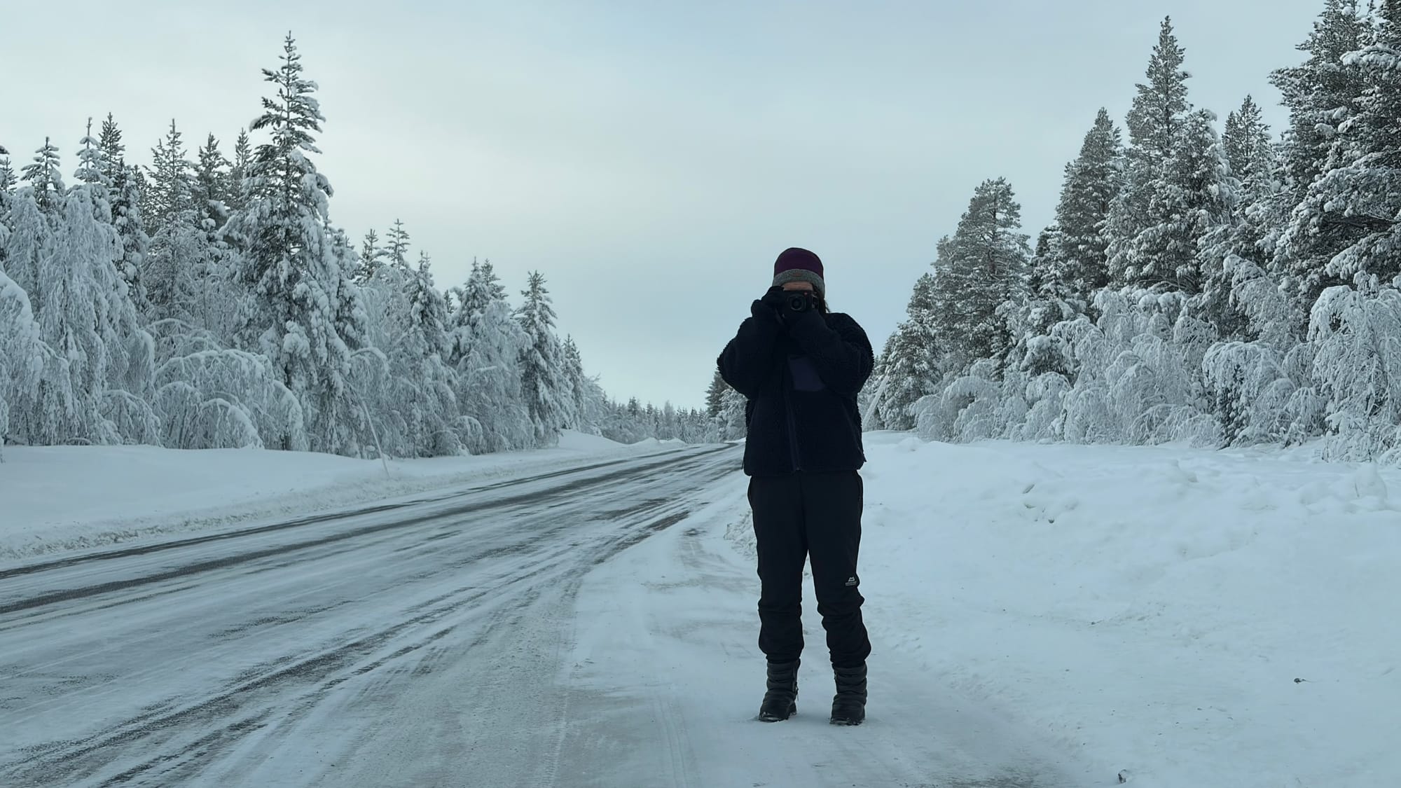 Taking pictures in the arctic