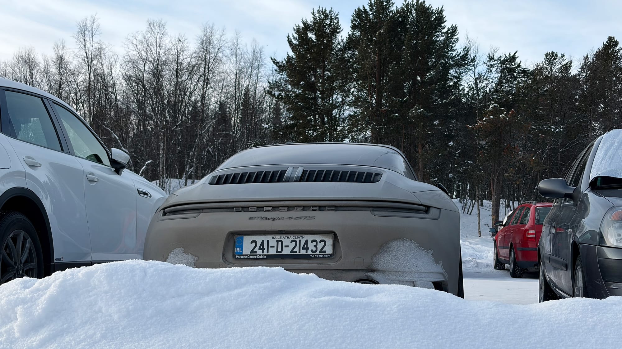 Parked outside in Kiruna, Sweden