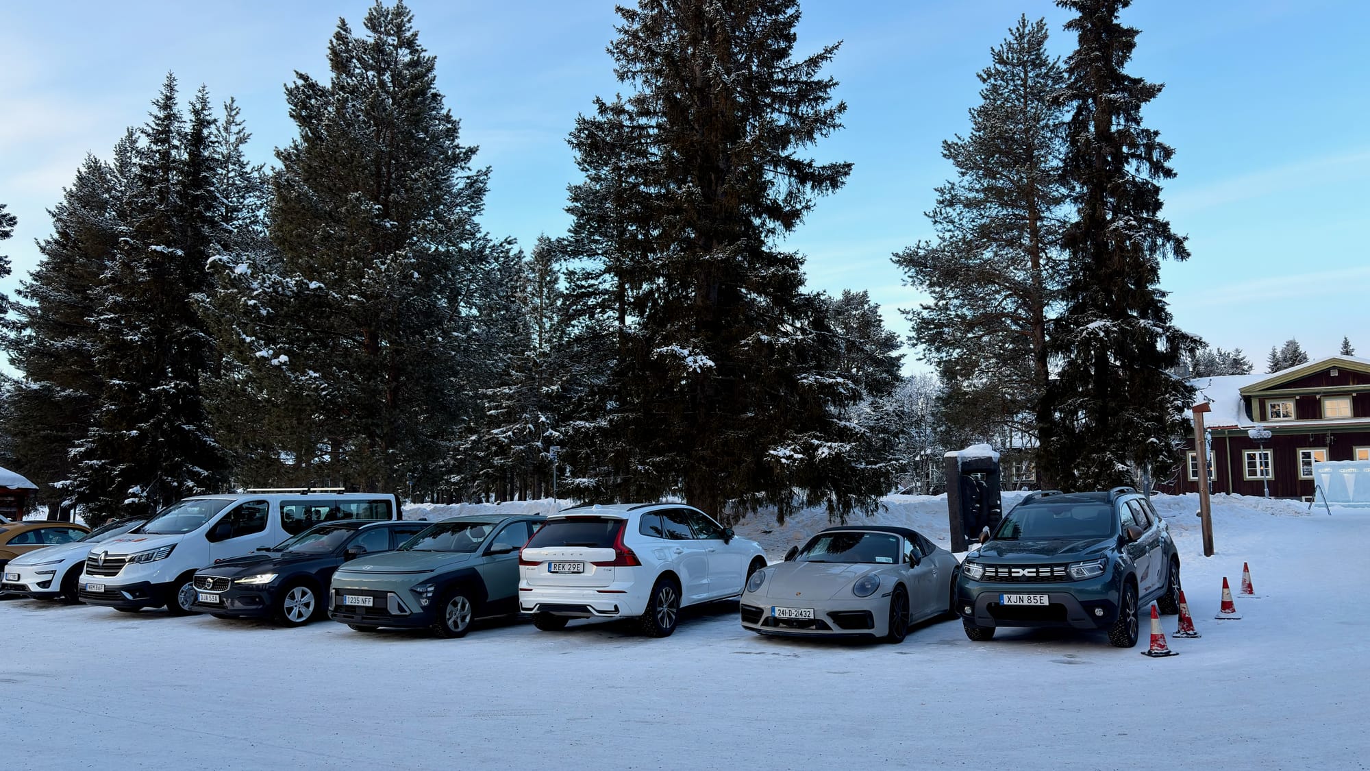 Parked at the Ice Hotel