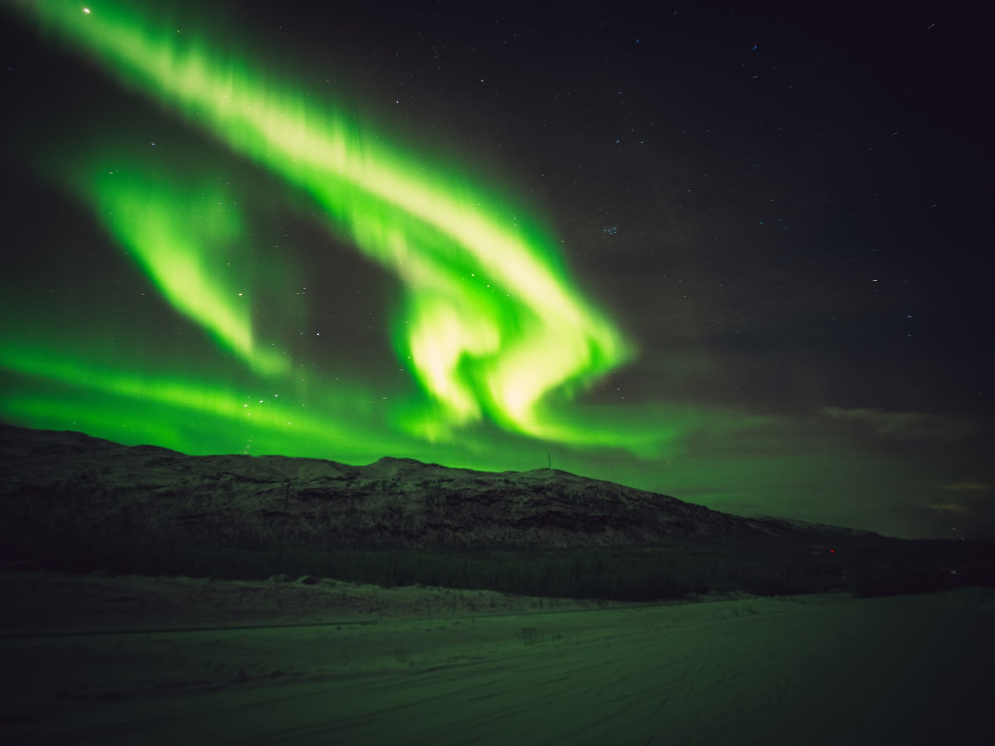 The Northern Lights in Sweden
