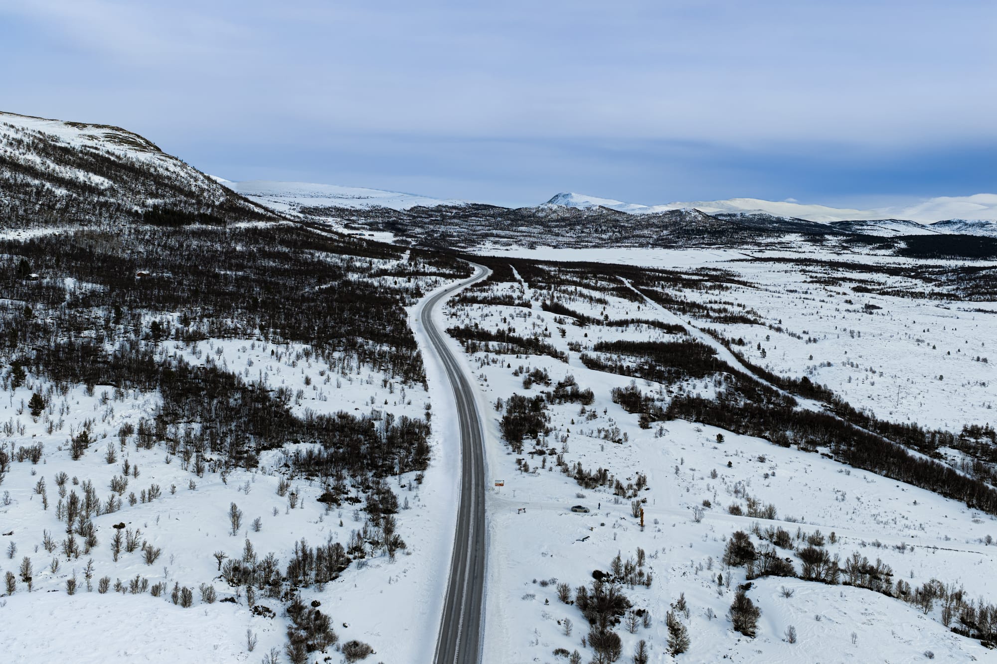 Driving across the Dovrefjell