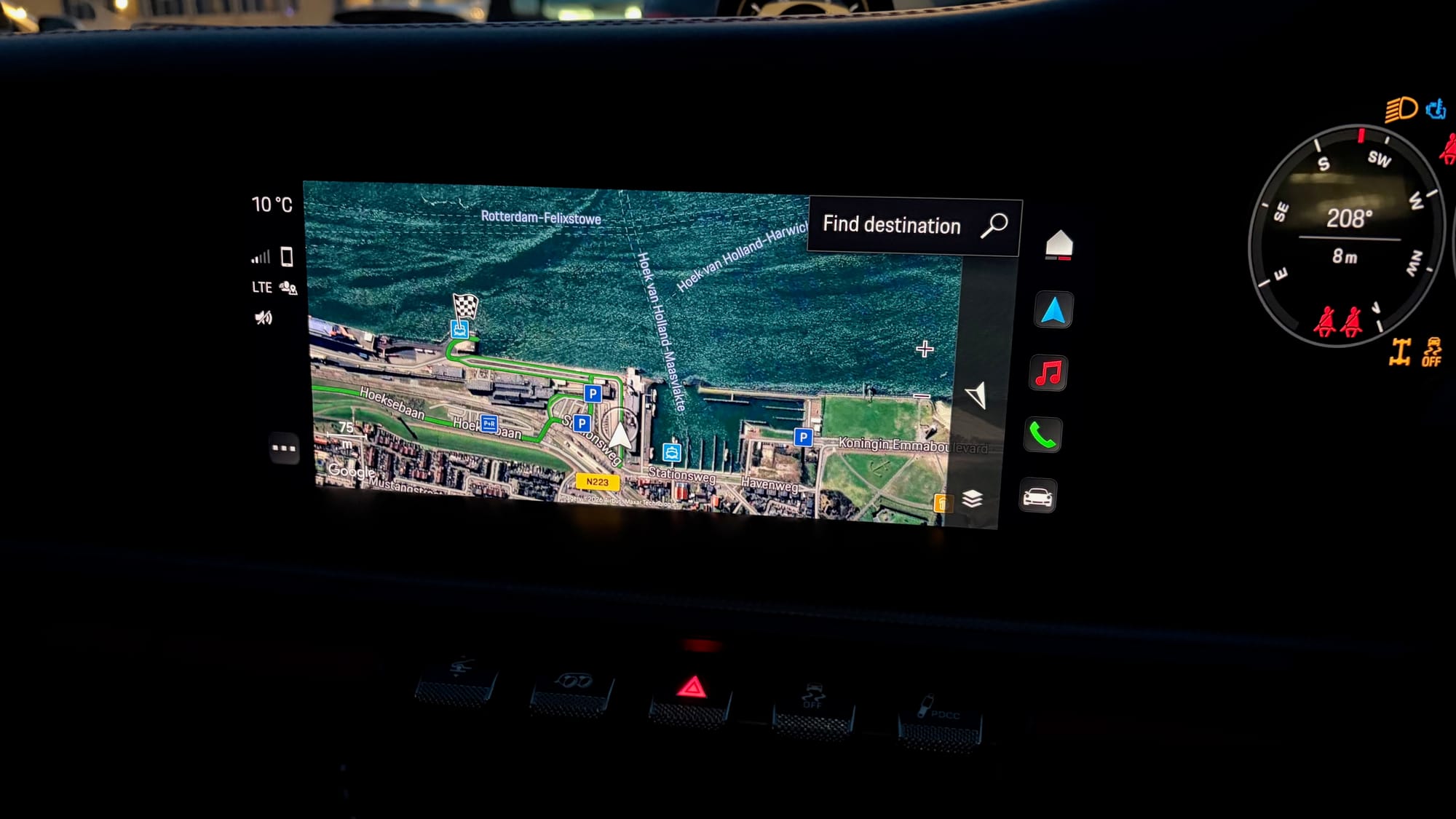 Our PCM showing us at the port