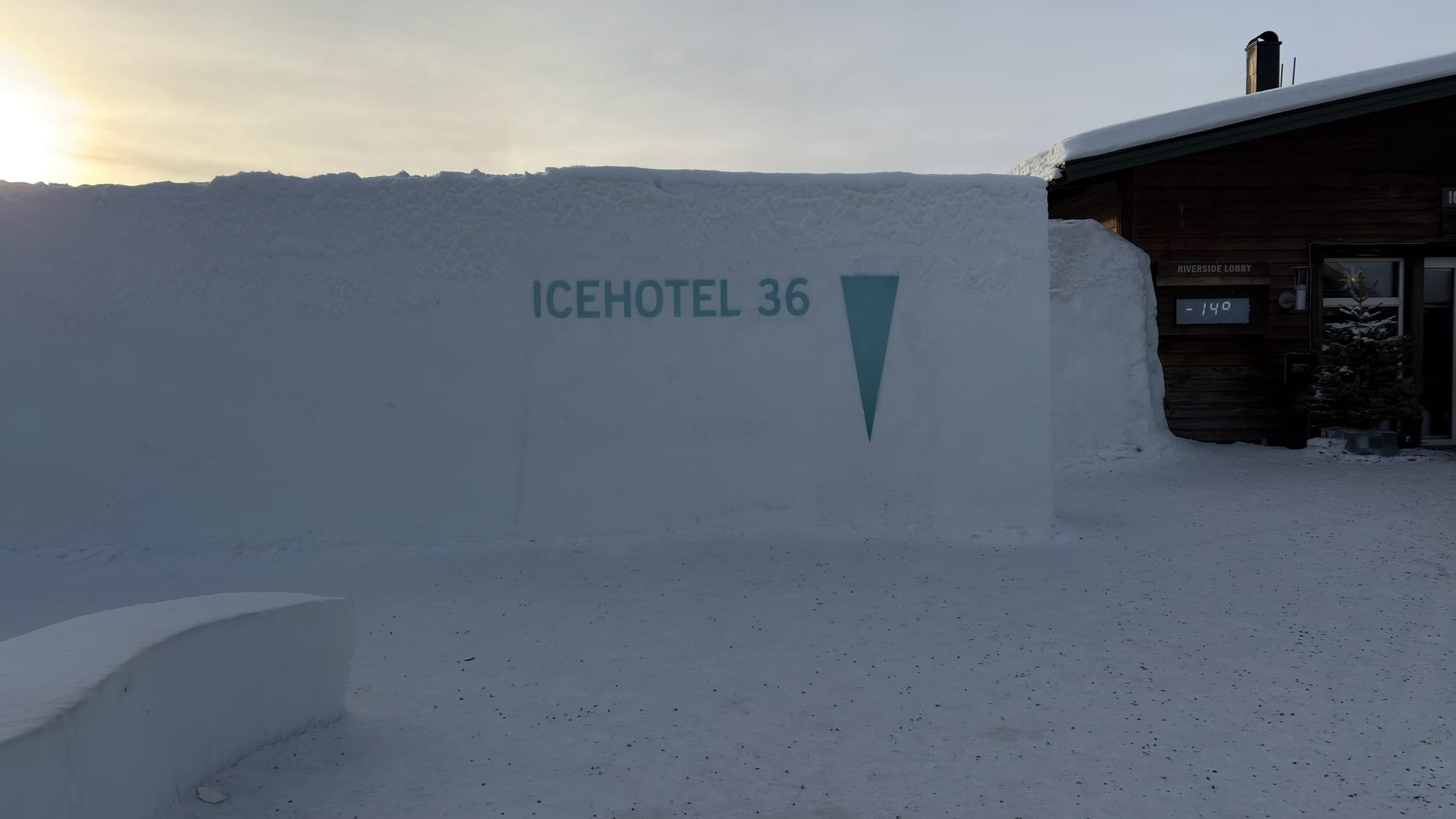 Crisp morning at the ice hotel