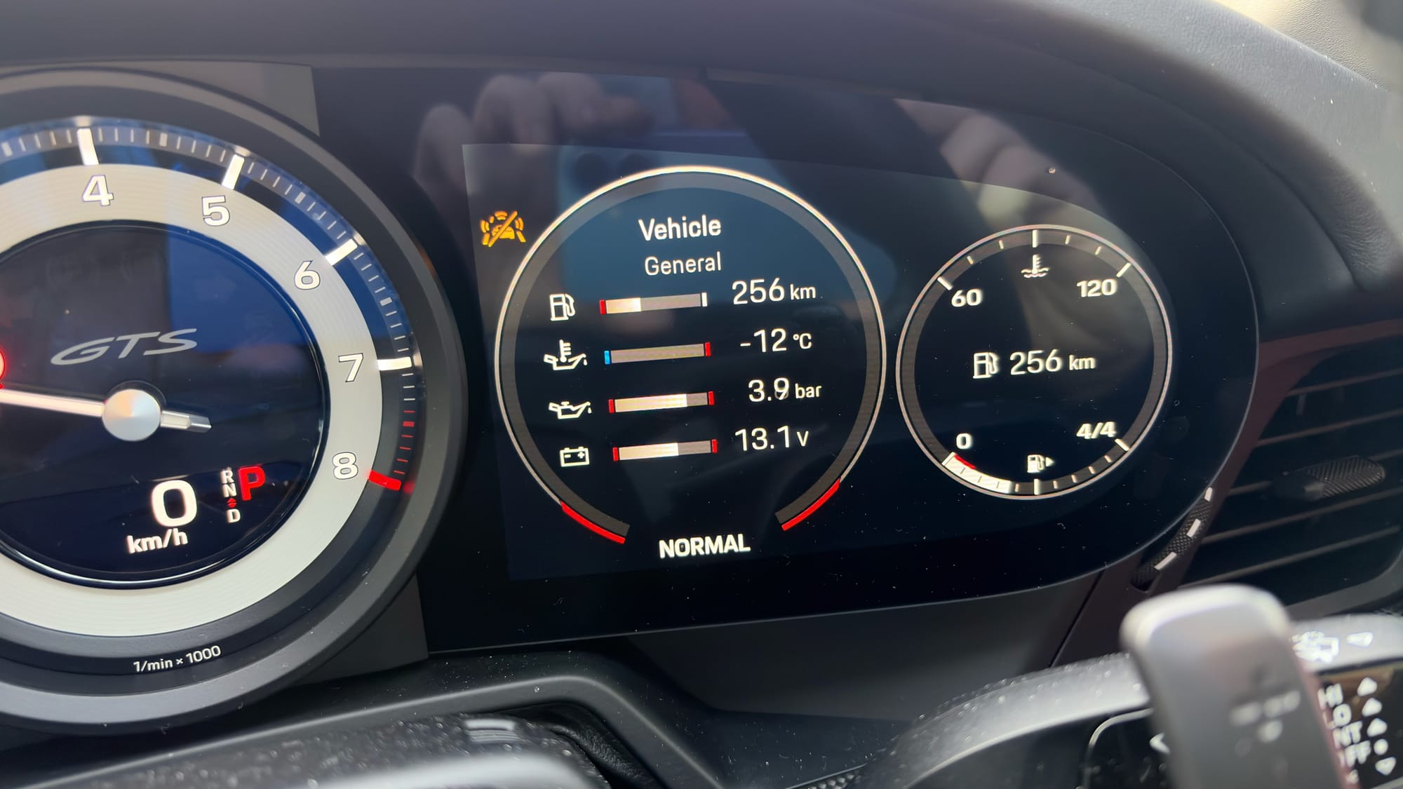 -12C oil temperatures this morning