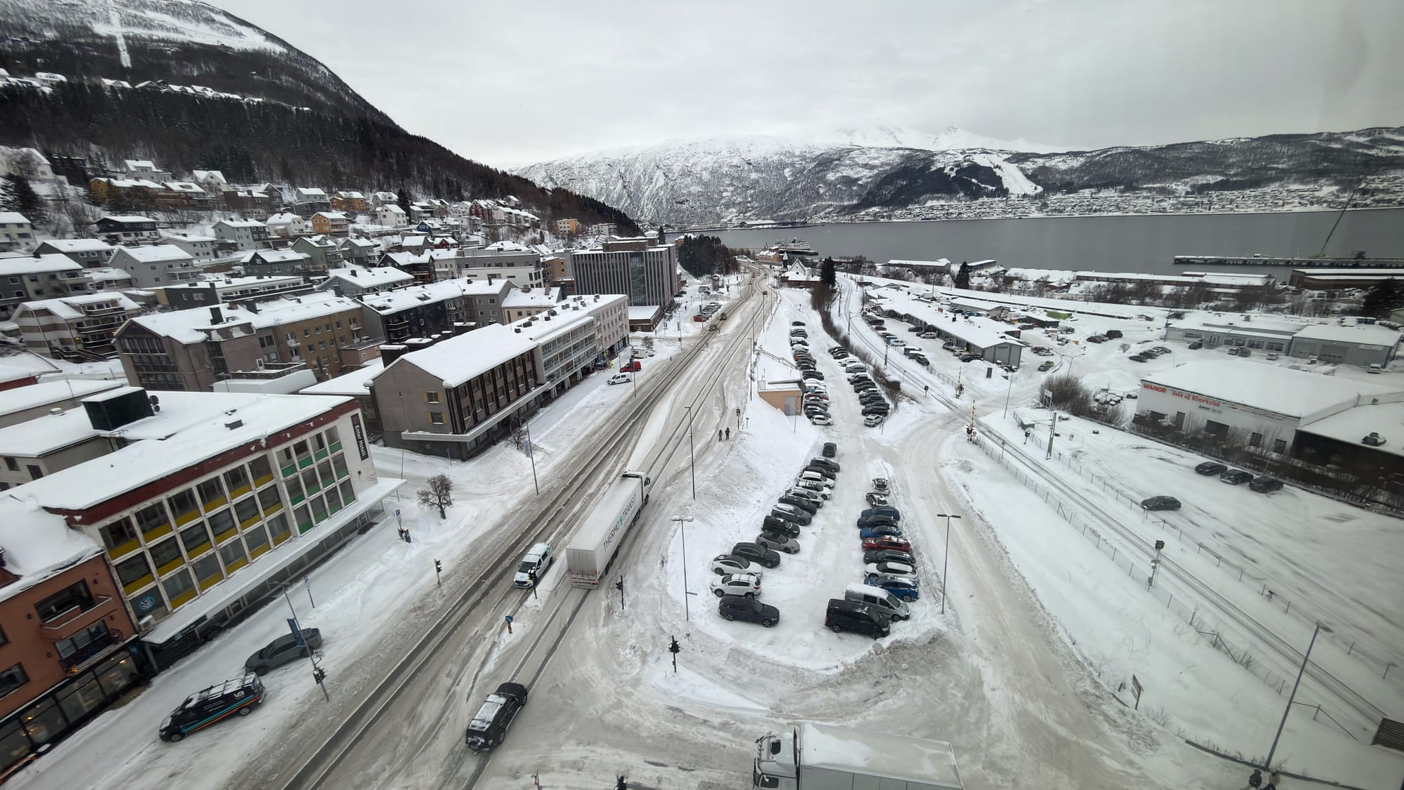 Busy parking in Narvik