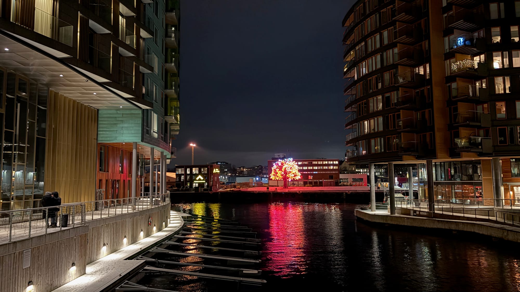 Outside our hotel – The Thief – in Oslo