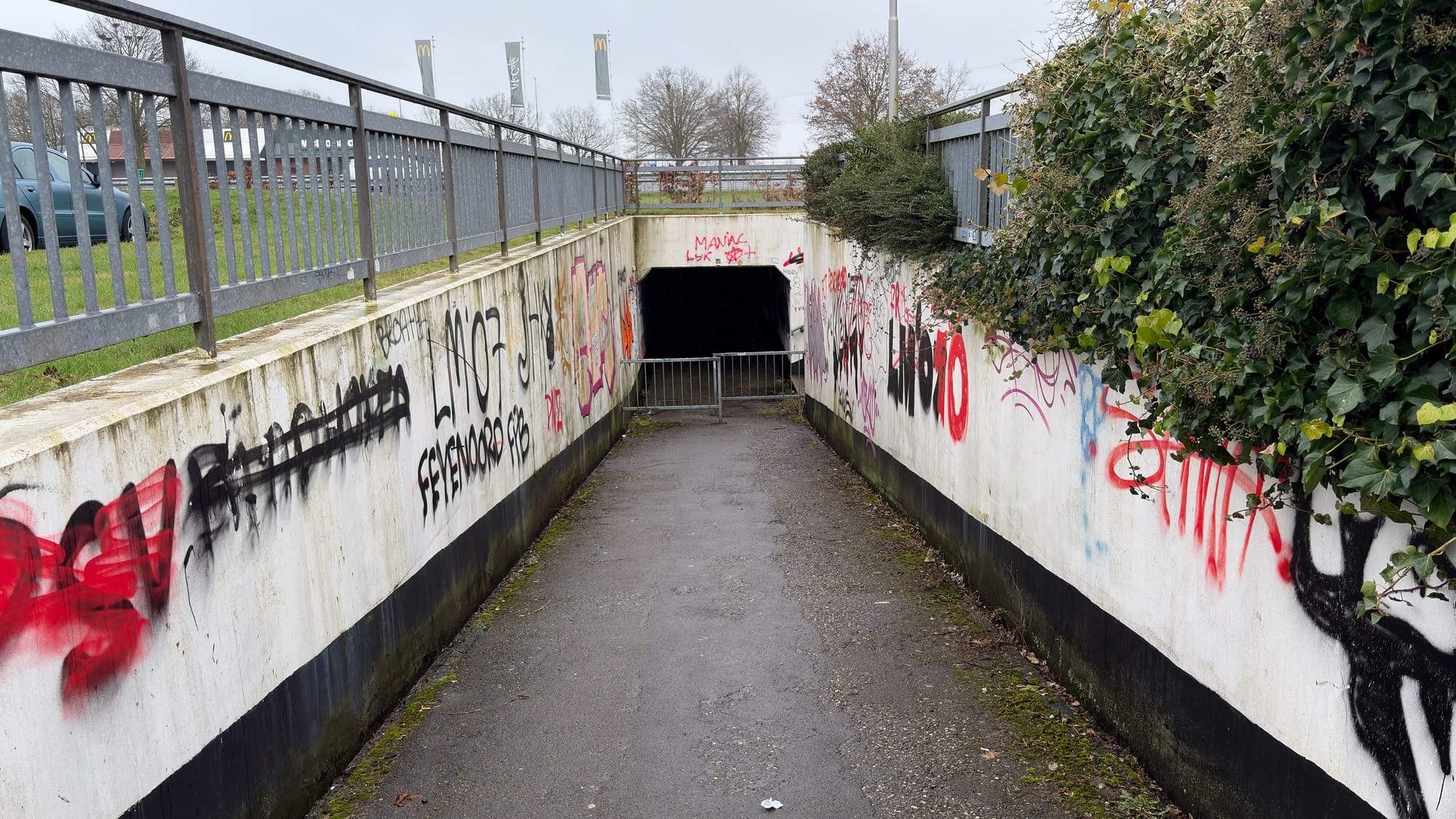 Tunnel under the motorway