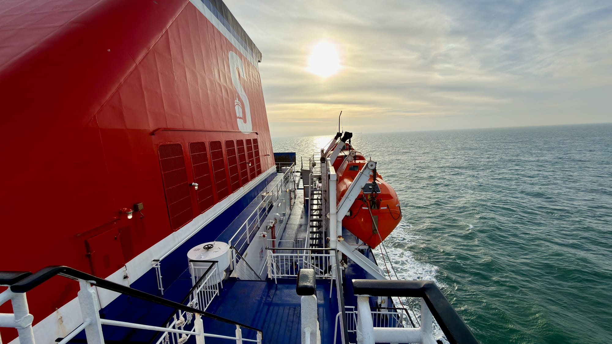 Calm waters across the Irish Sea
