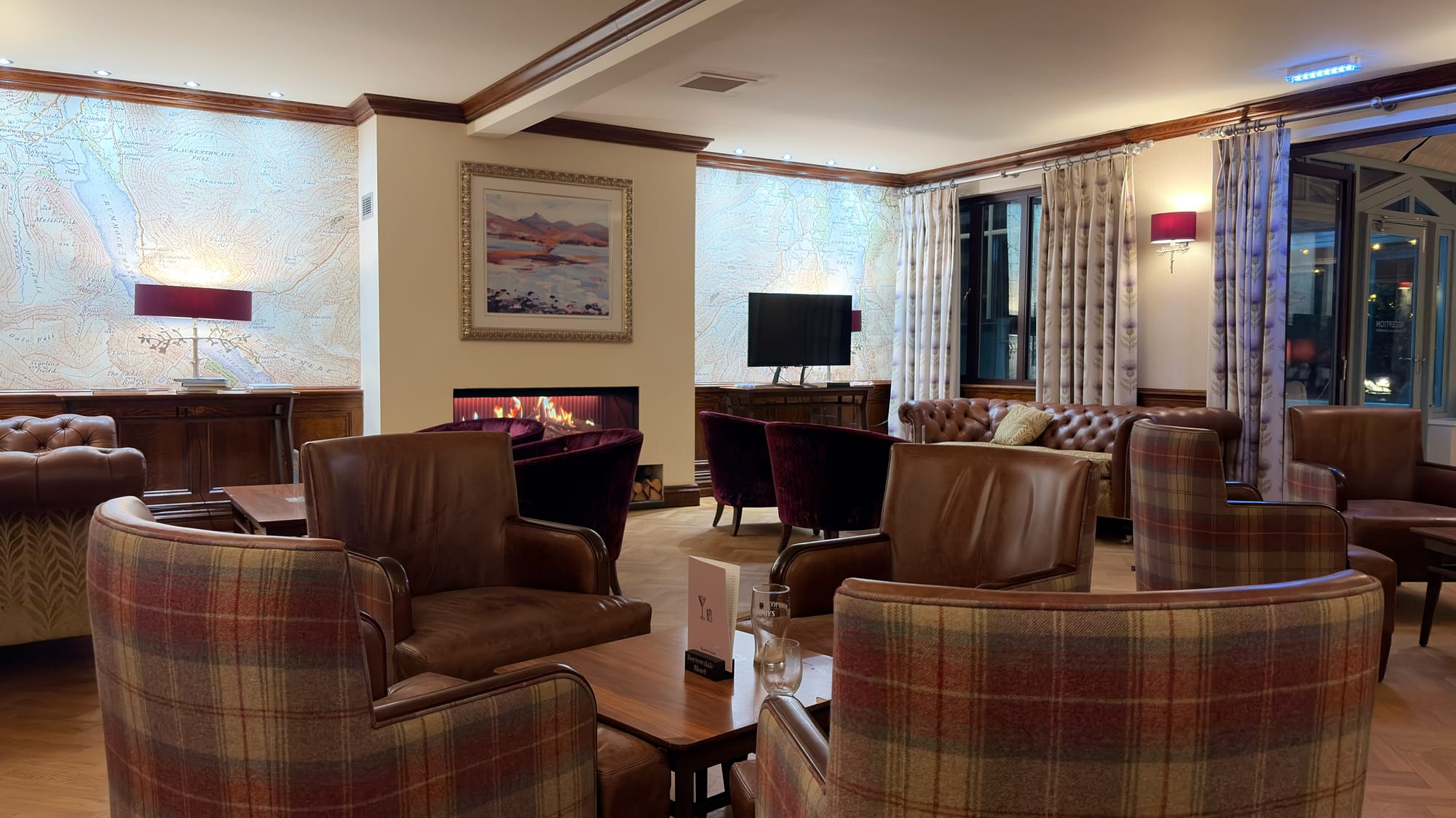 Quiet lounge bar at our hotel