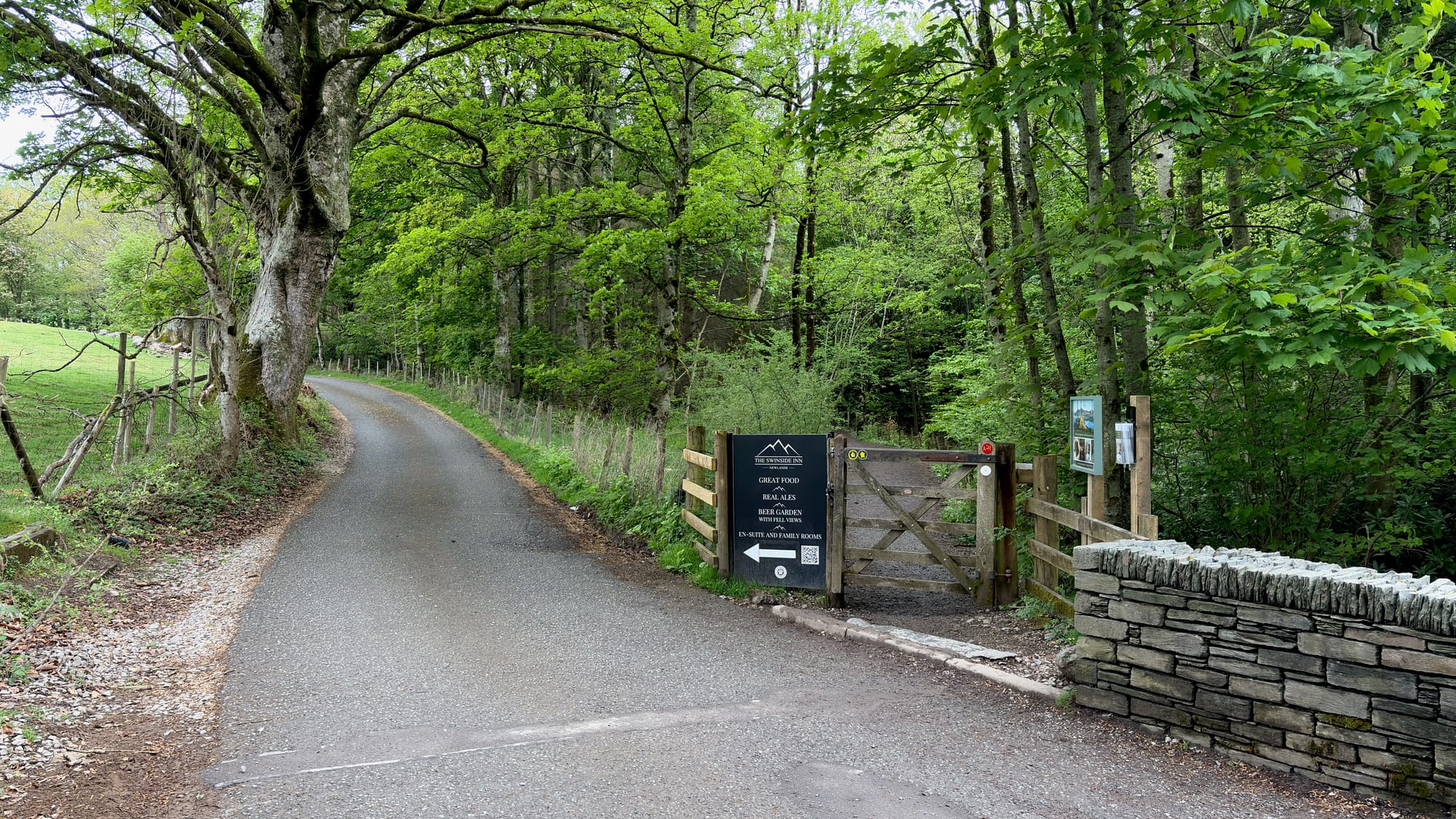 Continuing along the trail