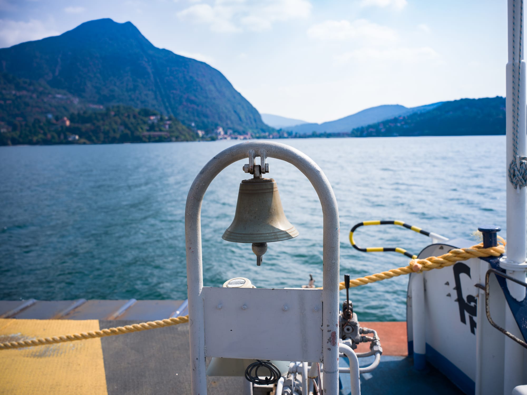 Bell on-board our ferry