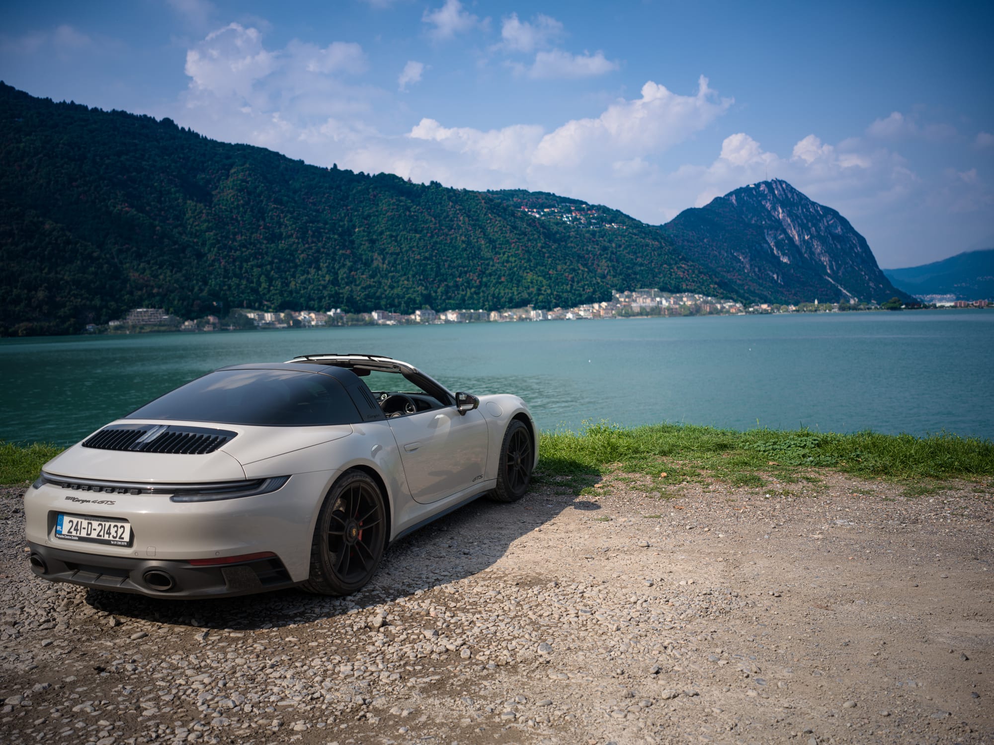 On the shoreline of Lake Lugano