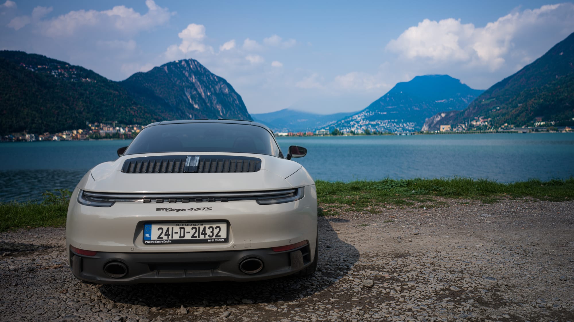 On the shoreline of Lake Lugano