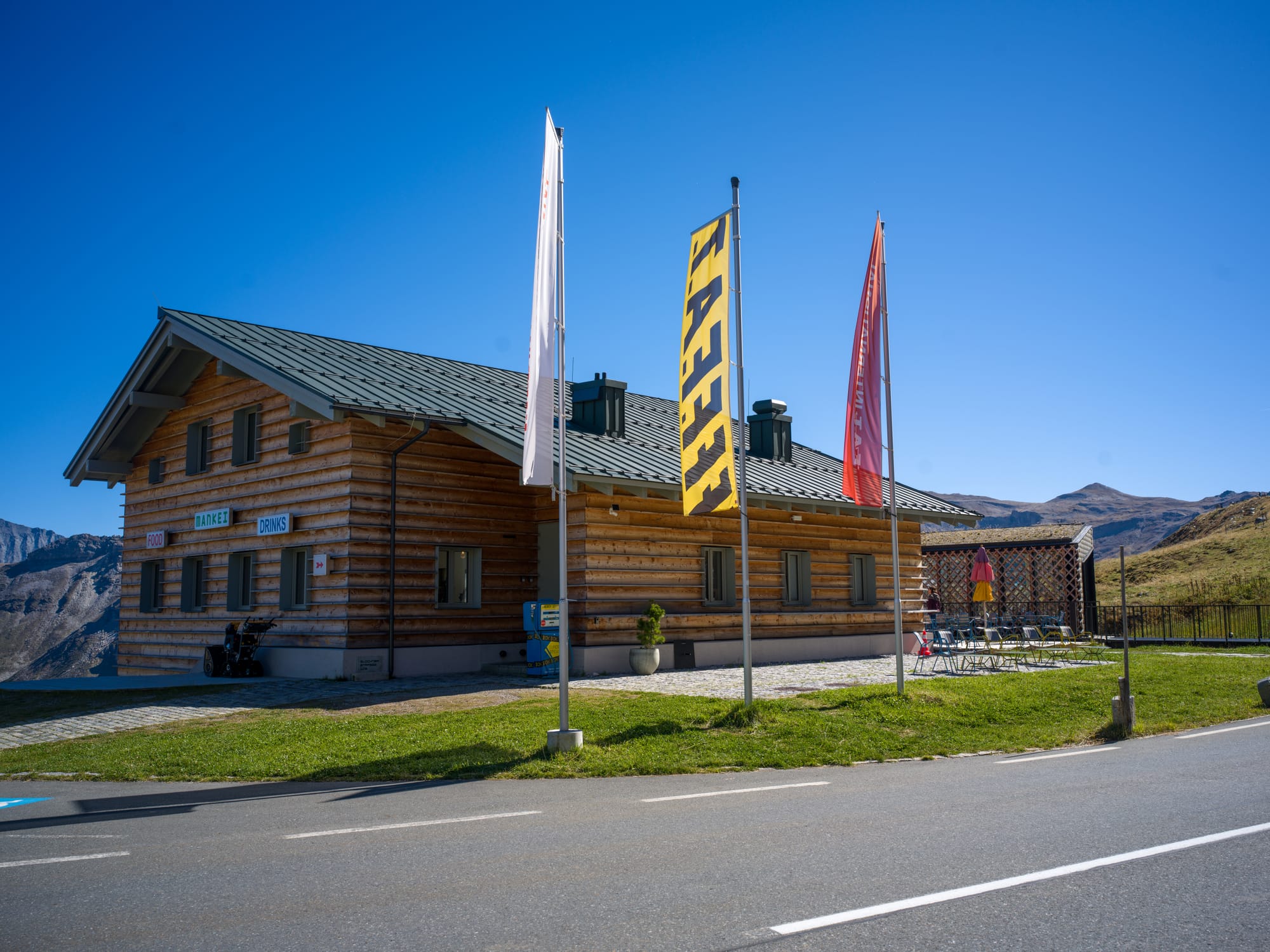 Outside the Mankei restaurant