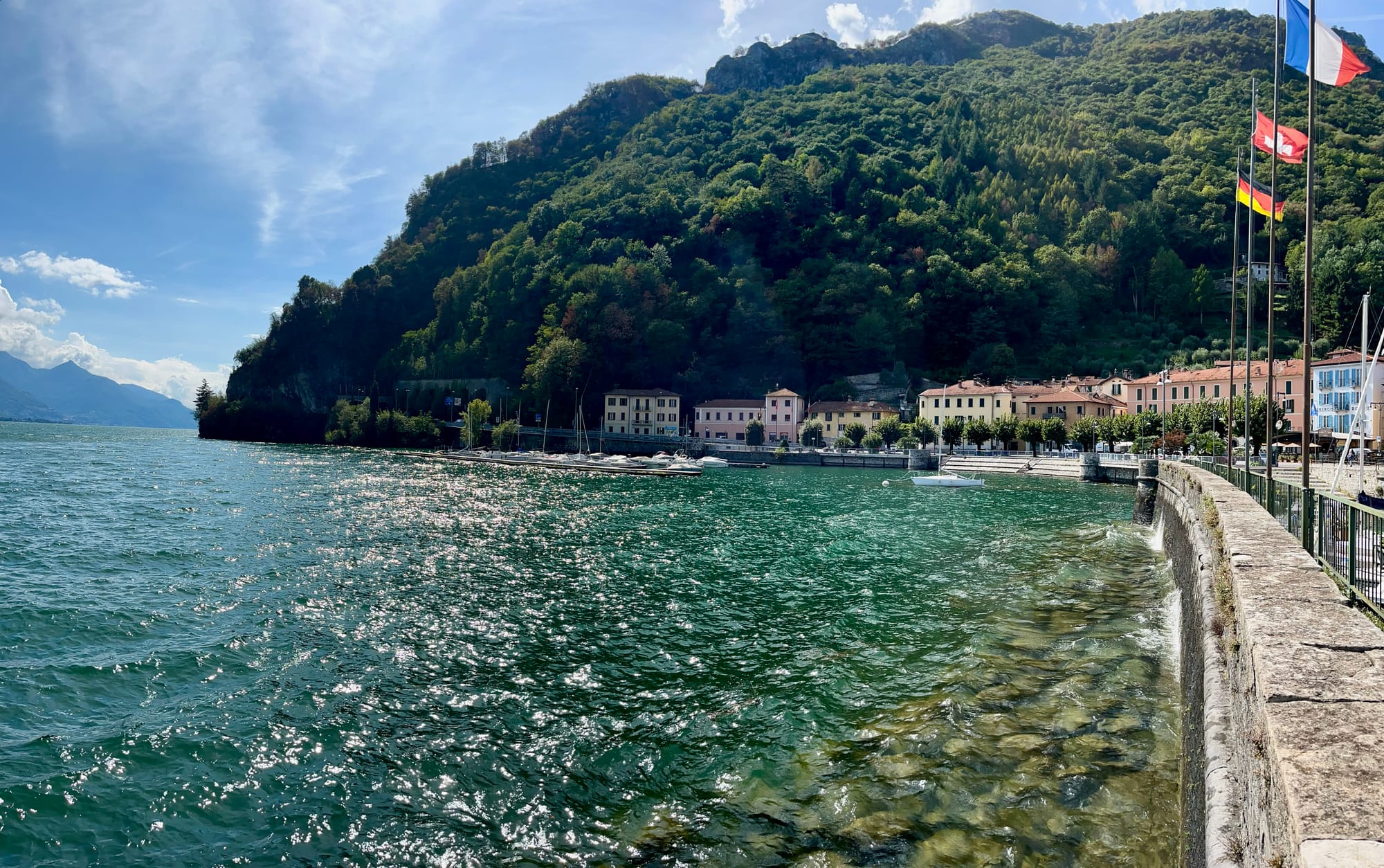Lunch by Lake Como
