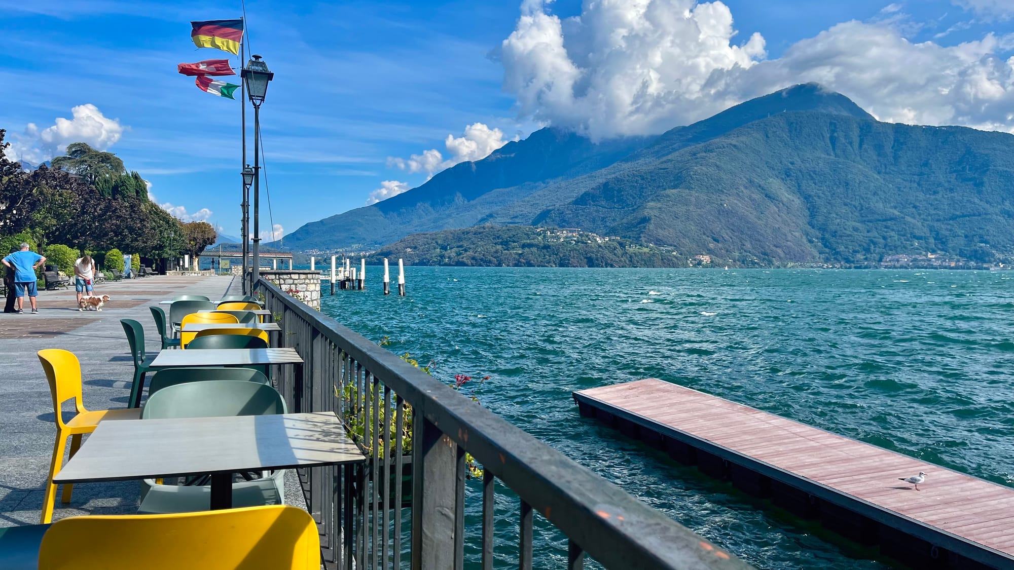 Lunch by Lake Como