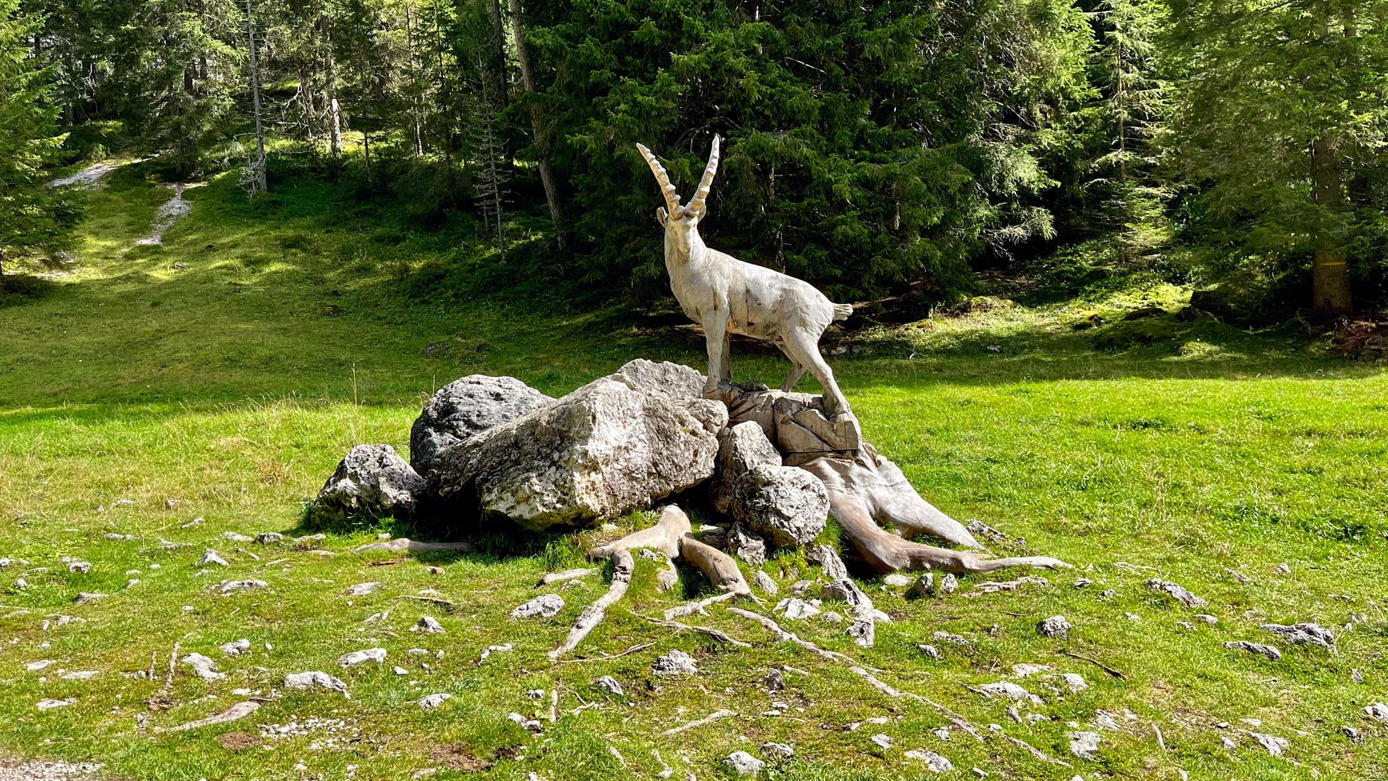 Sculptures on our route