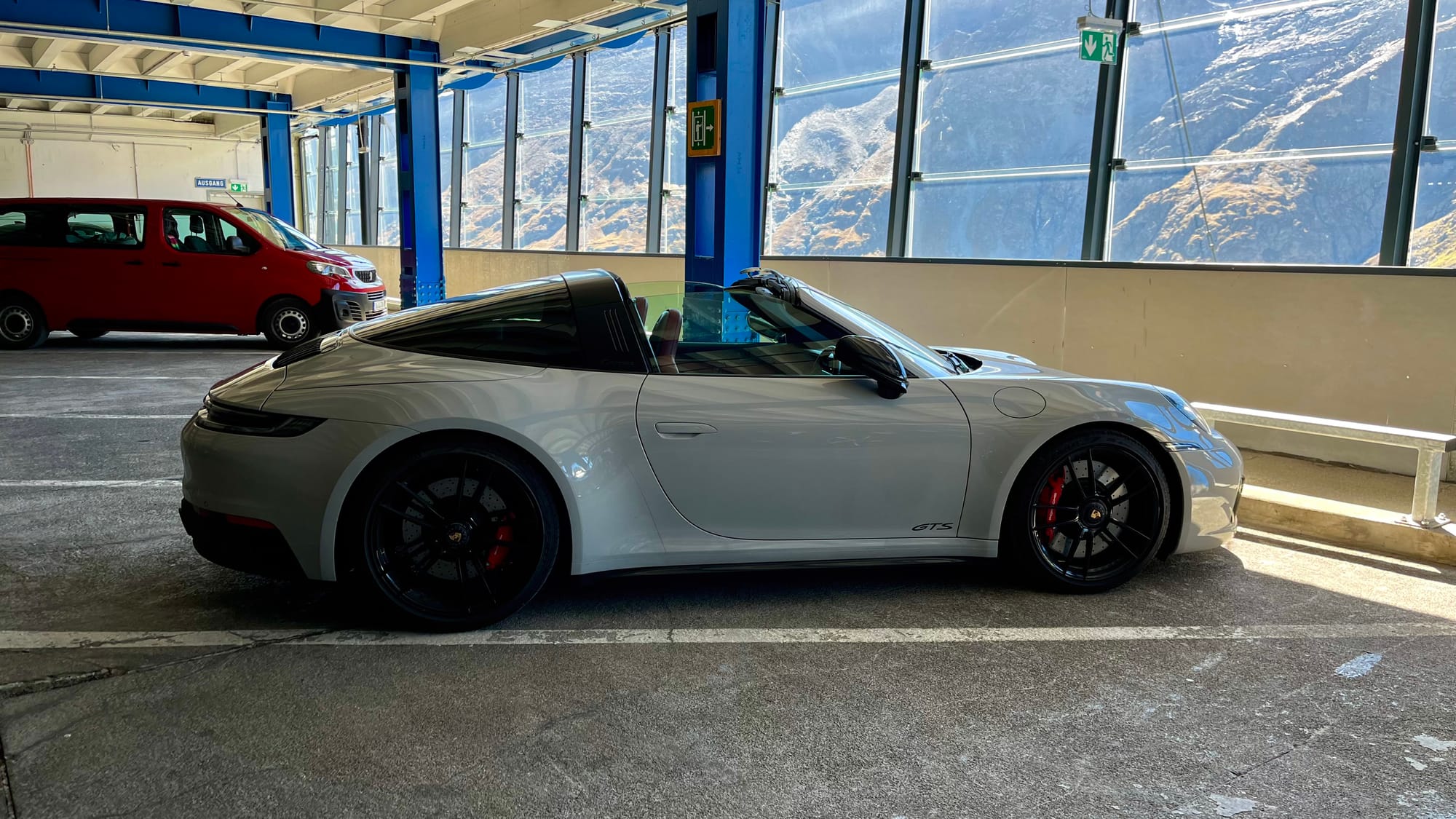 Parked at the glacier