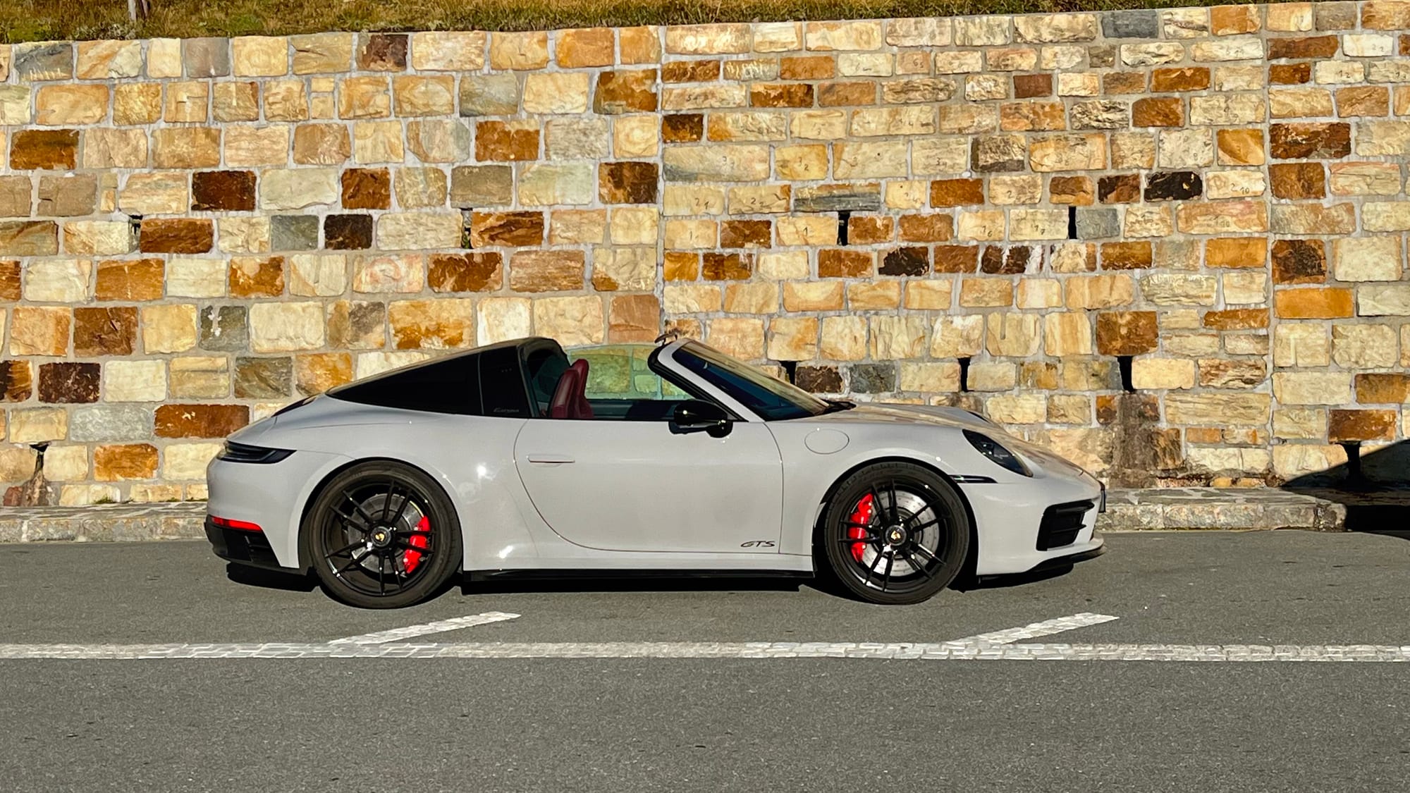 Roof remains open on our 911 Targa