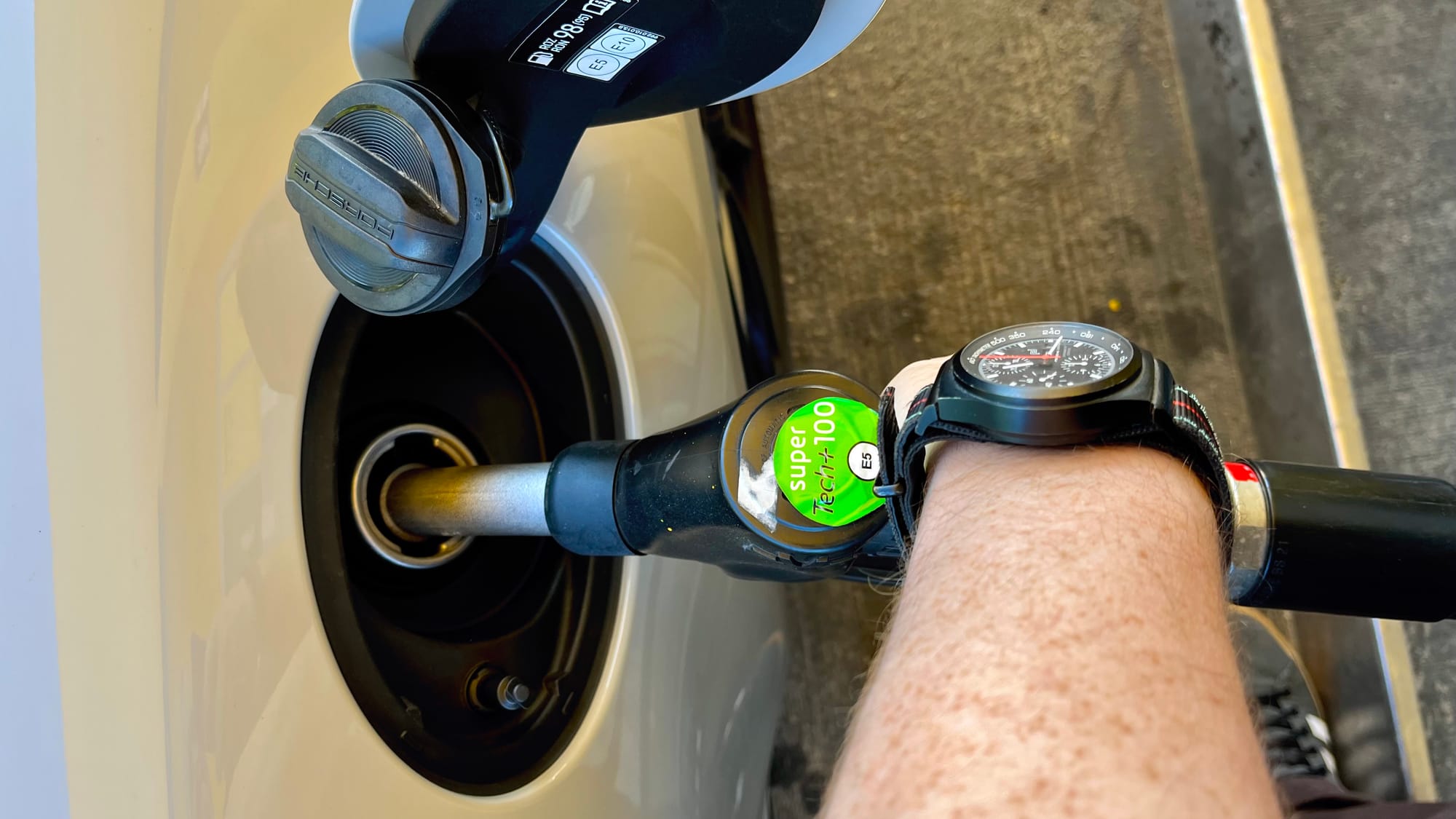 Filling up our car for the day