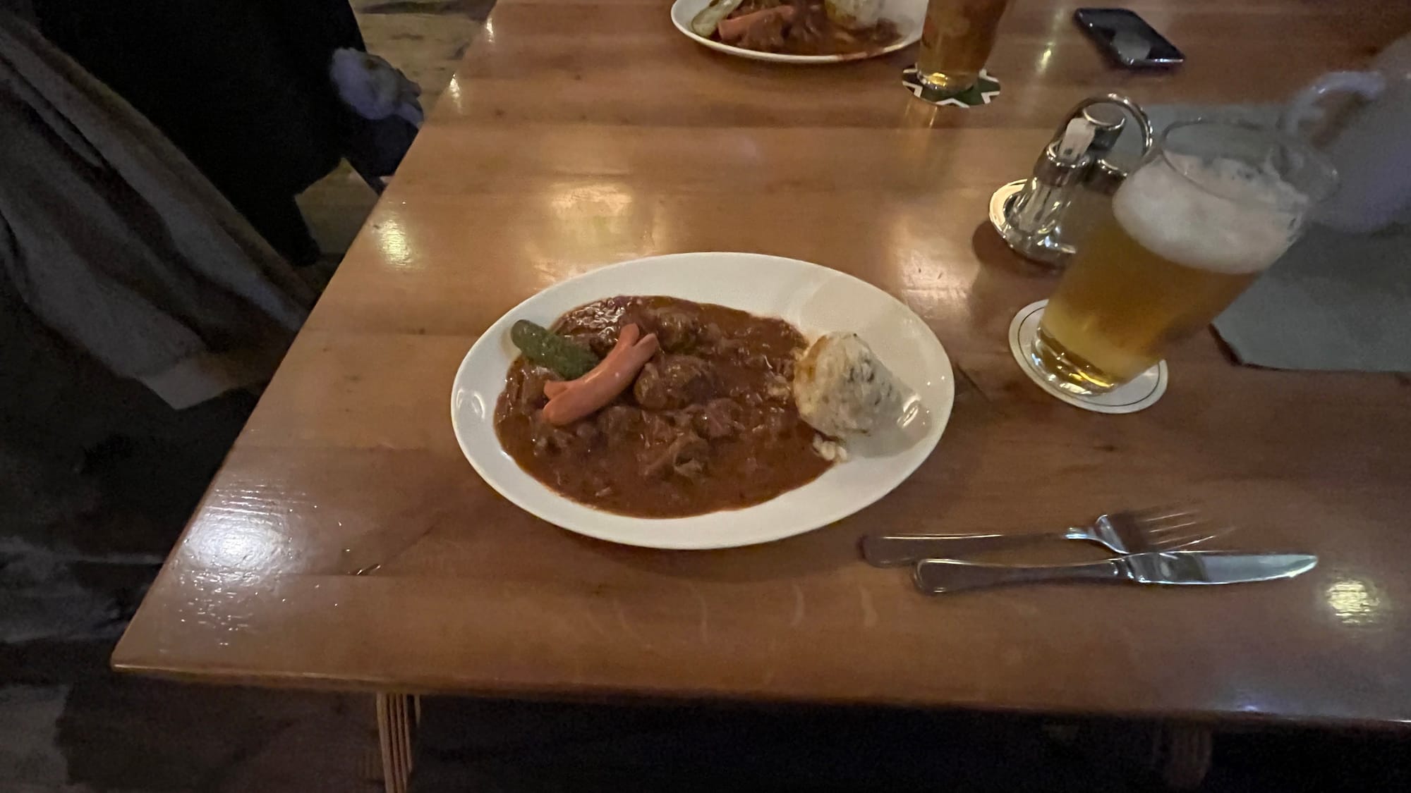 Goulash and beer