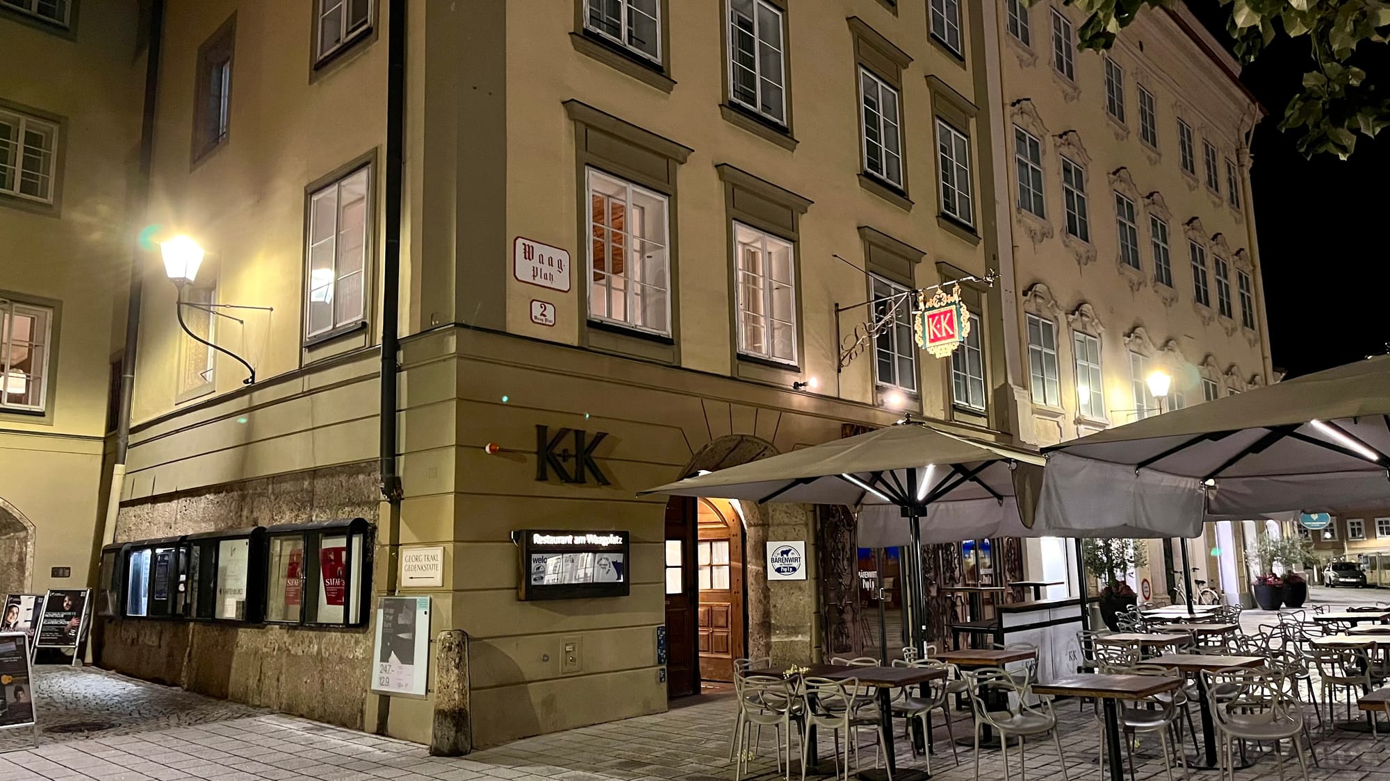 The venue for our wedding meal