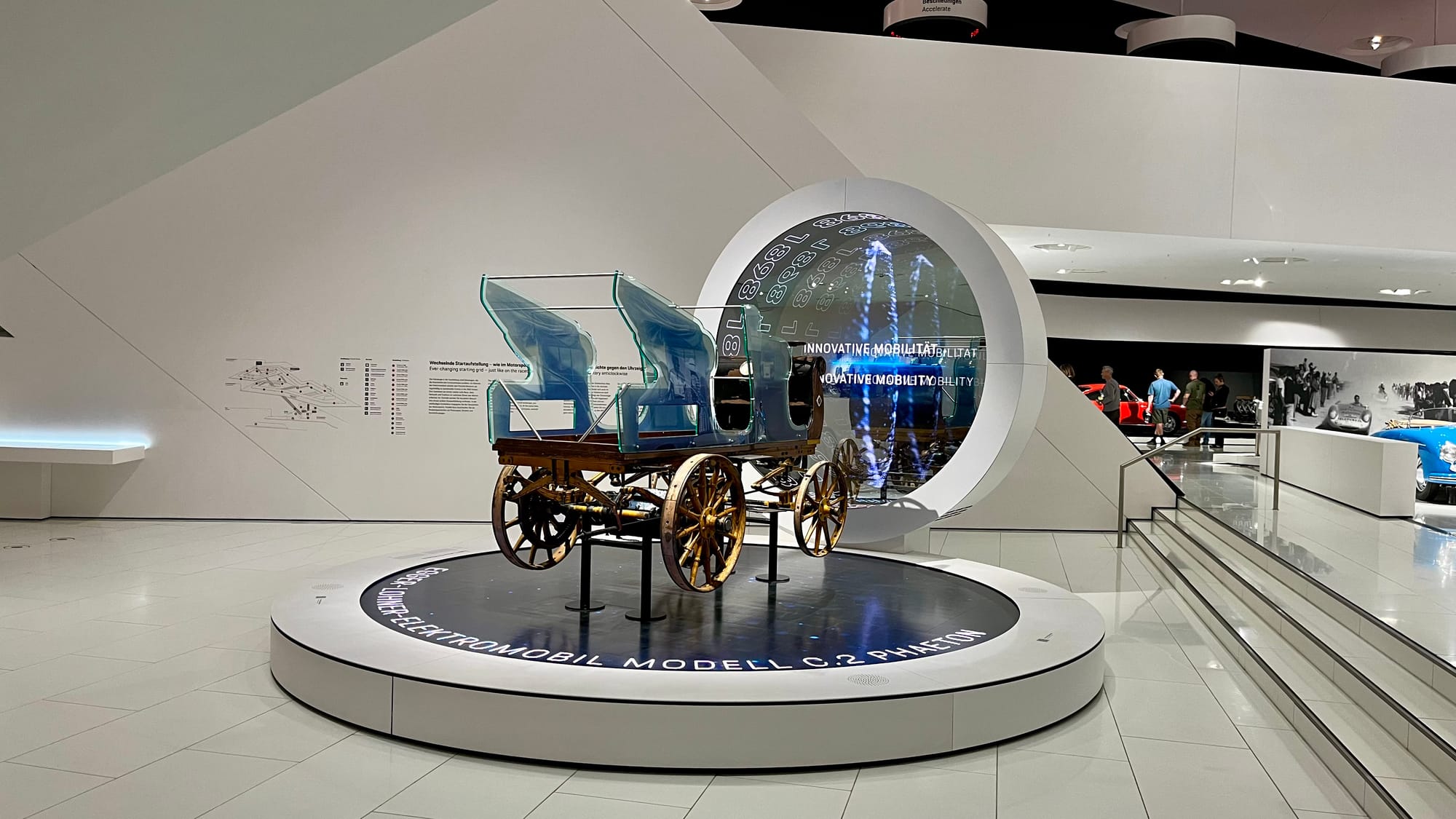Reproduction of the first electric car by Porsche