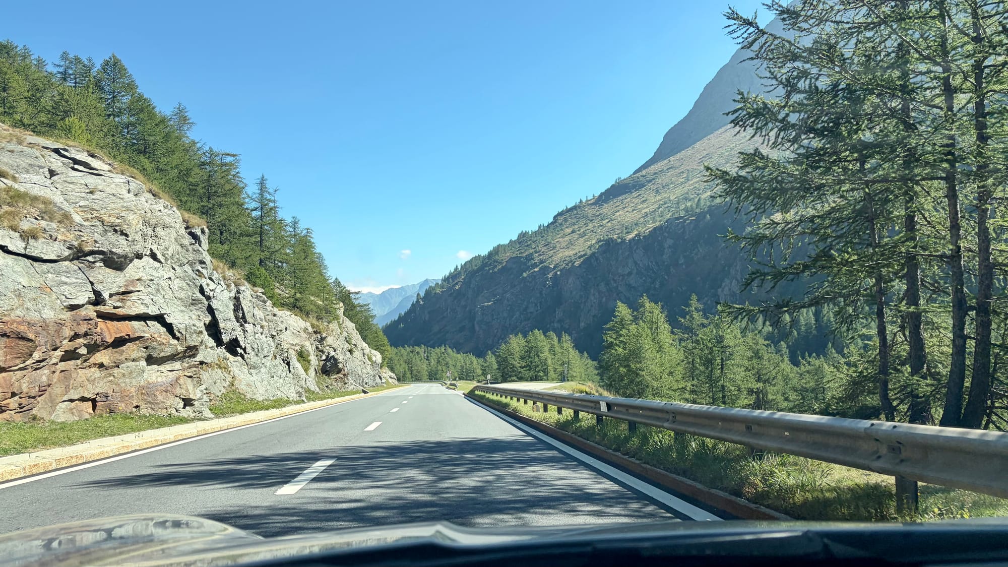 Driving down the Simplon Pass
