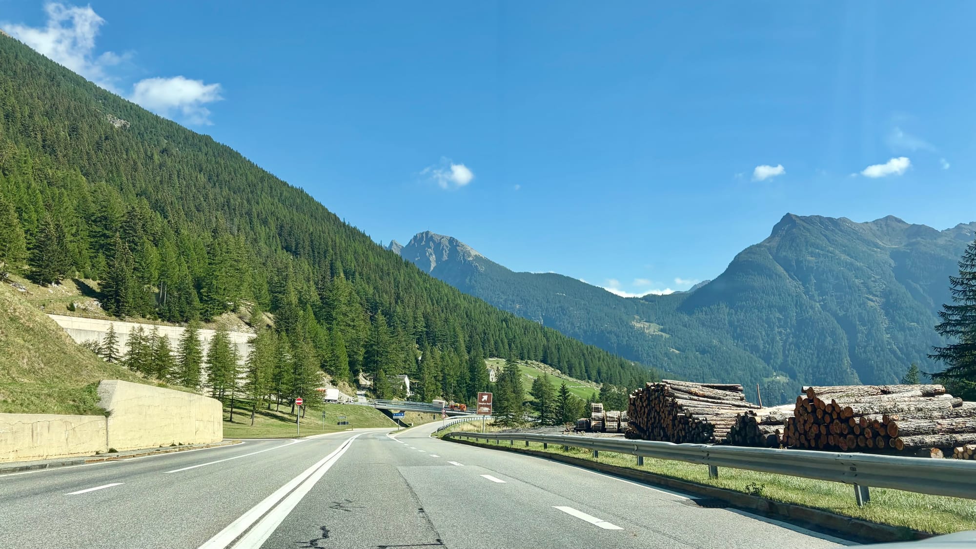 Driving down the Simplon Pass