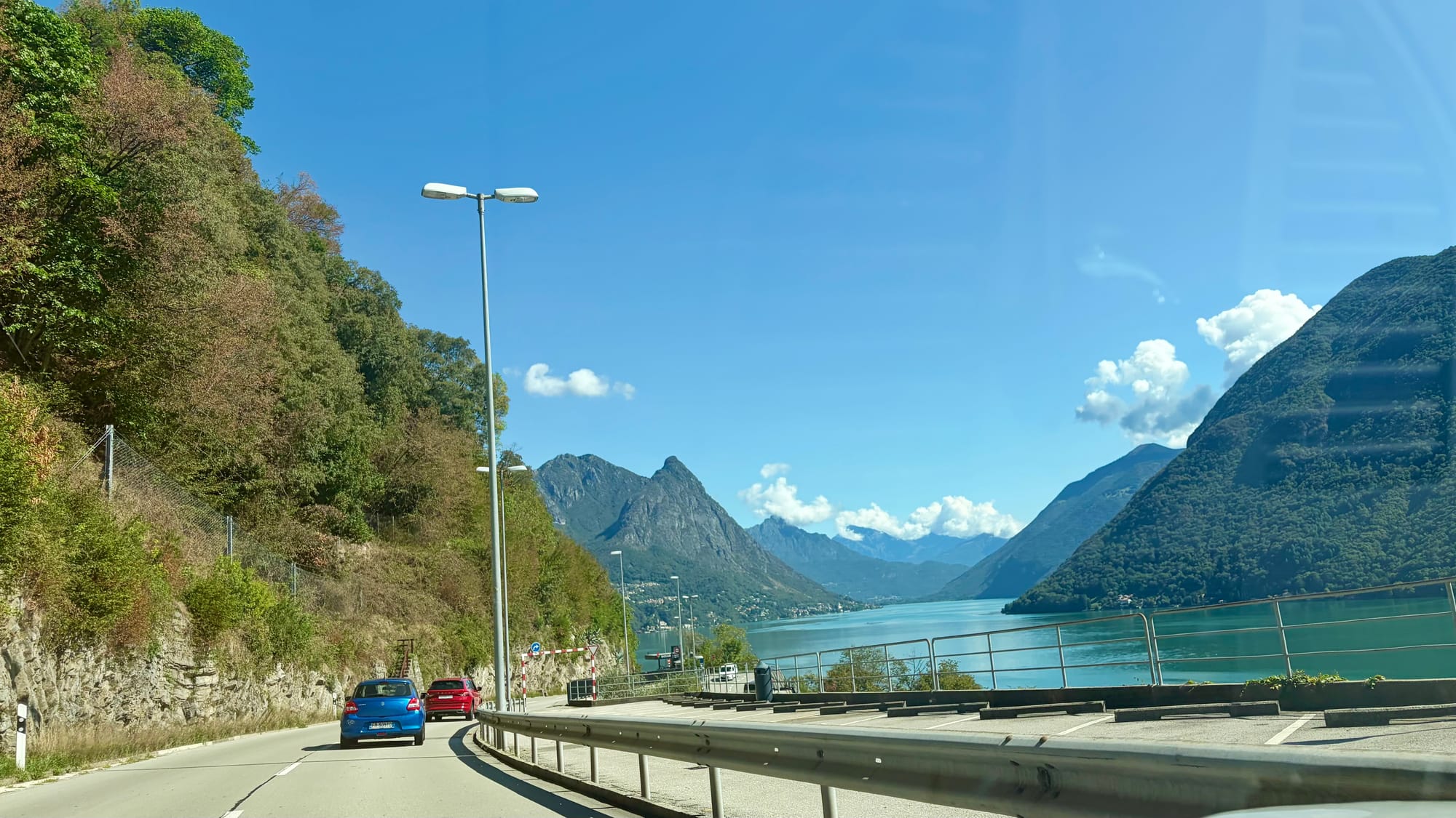 Approaching Lake Como