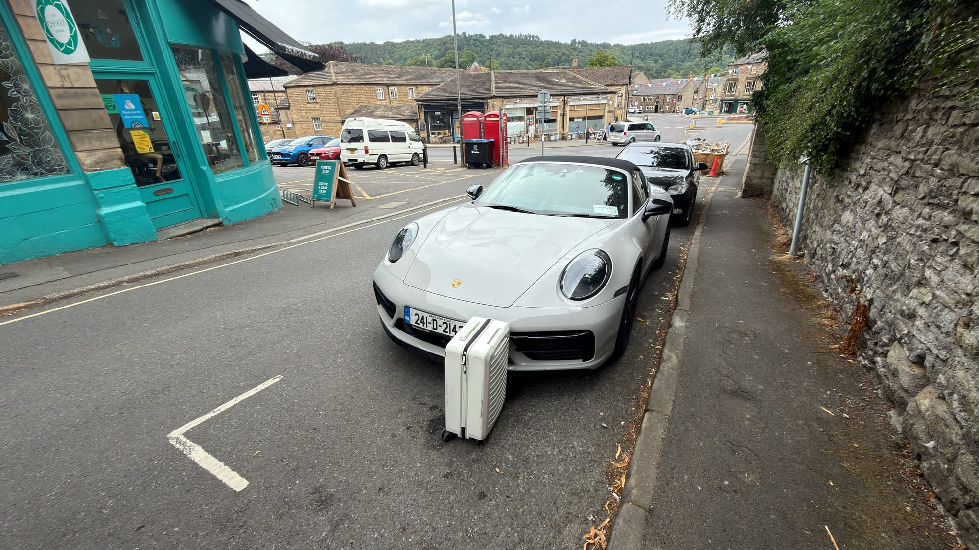 Unloading the car