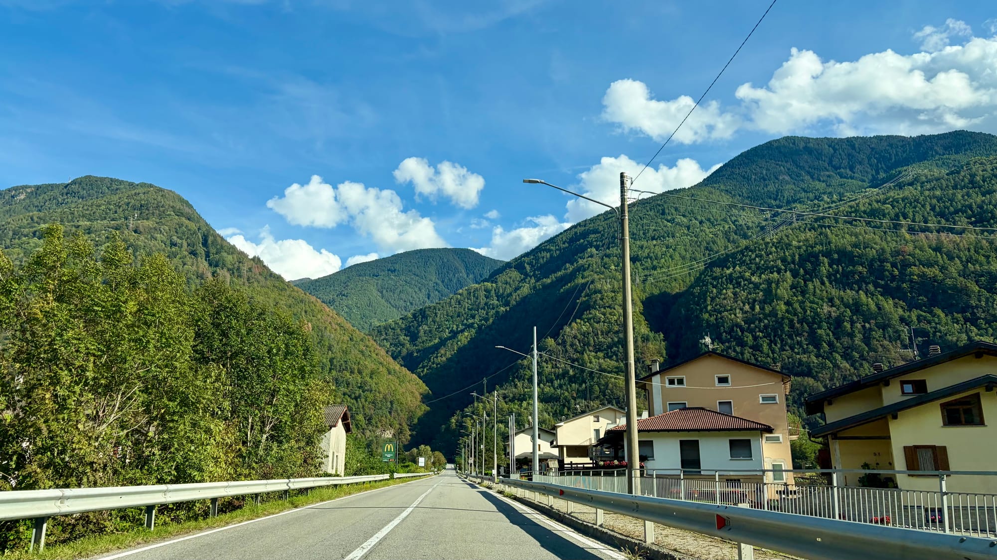 Starting to climb into the mountains