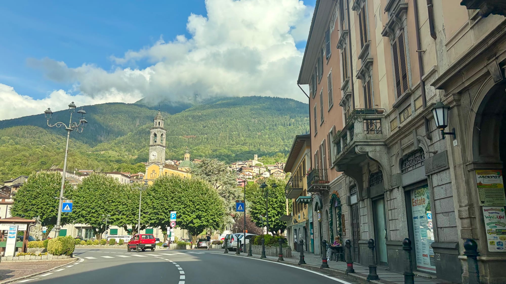 Passing through an Italian village
